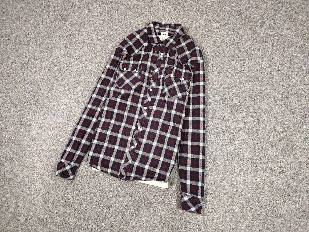 Flannel Vintage Flannel Lee Shirt Checkered Travis Scott Style Size US L / EU 52-54 / 3 - 8 Thumbnail