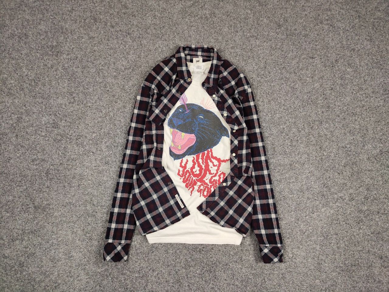Flannel Vintage Flannel Lee Shirt Checkered Travis Scott Style Size US L / EU 52-54 / 3 - 1 Thumbnail