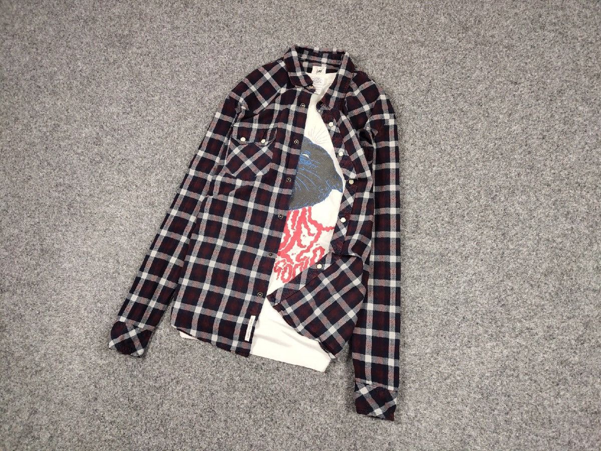 Flannel Vintage Flannel Lee Shirt Checkered Travis Scott Style Size US L / EU 52-54 / 3 - 7 Thumbnail