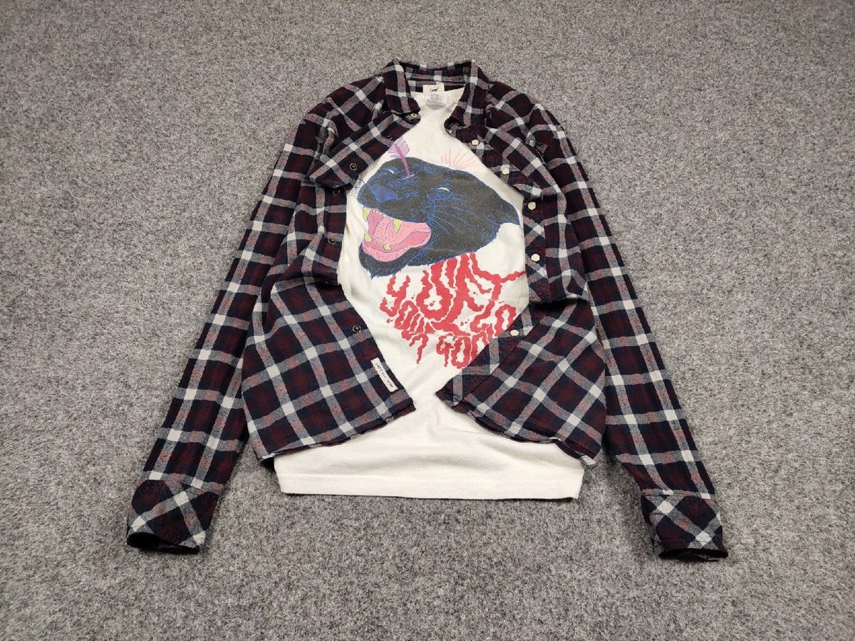 Flannel Vintage Flannel Lee Shirt Checkered Travis Scott Style Size US L / EU 52-54 / 3 - 2 Thumbnail