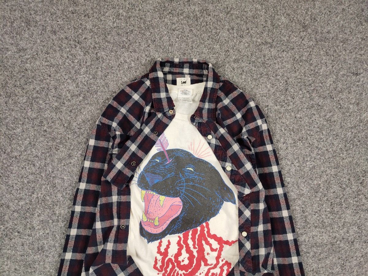 Flannel Vintage Flannel Lee Shirt Checkered Travis Scott Style Size US L / EU 52-54 / 3 - 4 Thumbnail