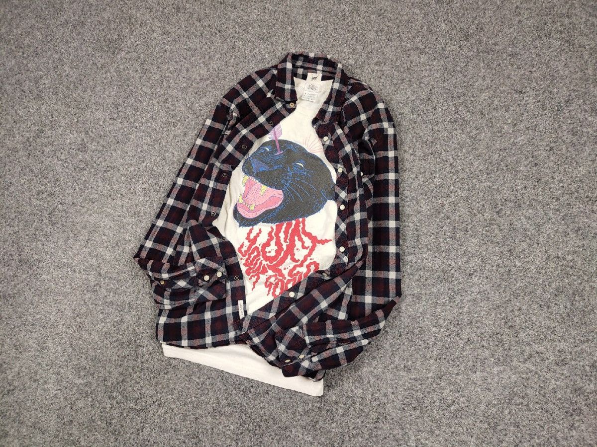 Flannel Vintage Flannel Lee Shirt Checkered Travis Scott Style Size US L / EU 52-54 / 3 - 9 Thumbnail
