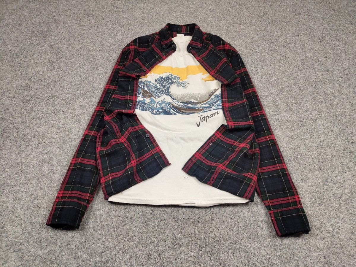 Flannel Vintage Flannel Shirt Travis Scott Style Streetwear Hype Size US M / EU 48-50 / 2 - 2 Thumbnail