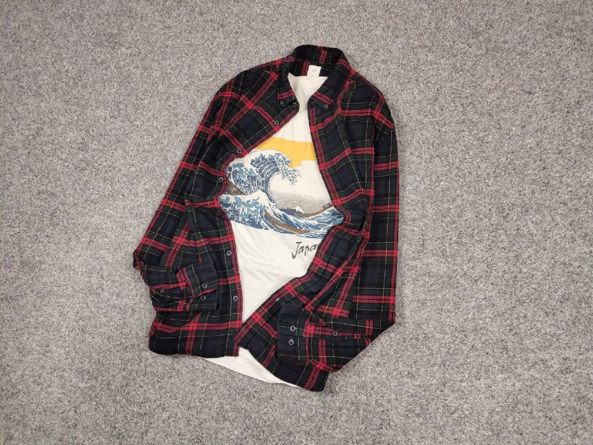 Flannel Vintage Flannel Shirt Travis Scott Style Streetwear Hype Size US M / EU 48-50 / 2 - 9 Thumbnail