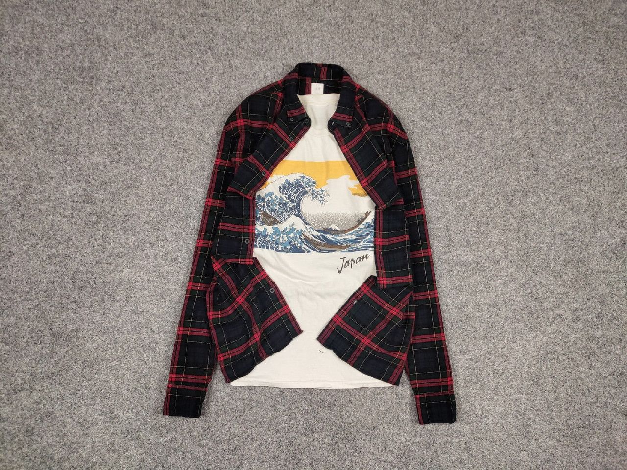 Flannel Vintage Flannel Shirt Travis Scott Style Streetwear Hype Size US M / EU 48-50 / 2 - 1 Thumbnail