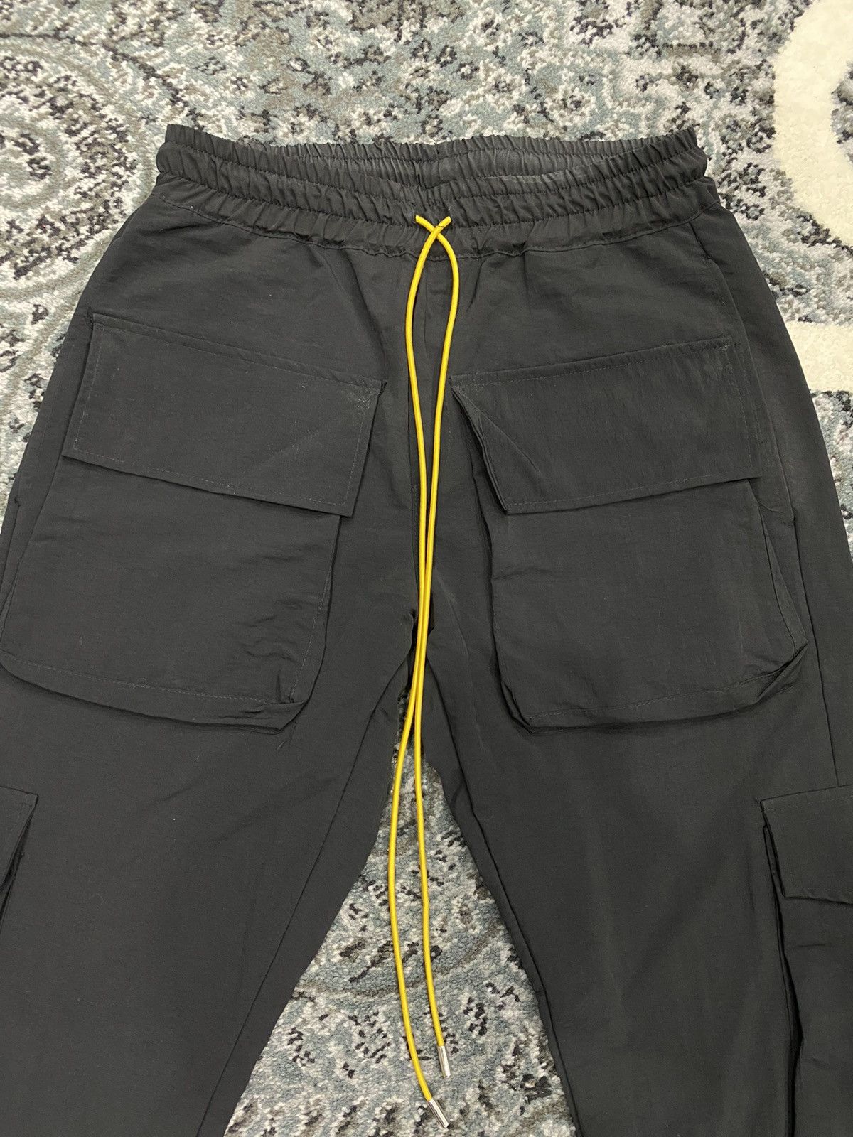 Rhude Nylon Snap Cargo Pants l Black Size US 30 / EU 46 - 3 Thumbnail