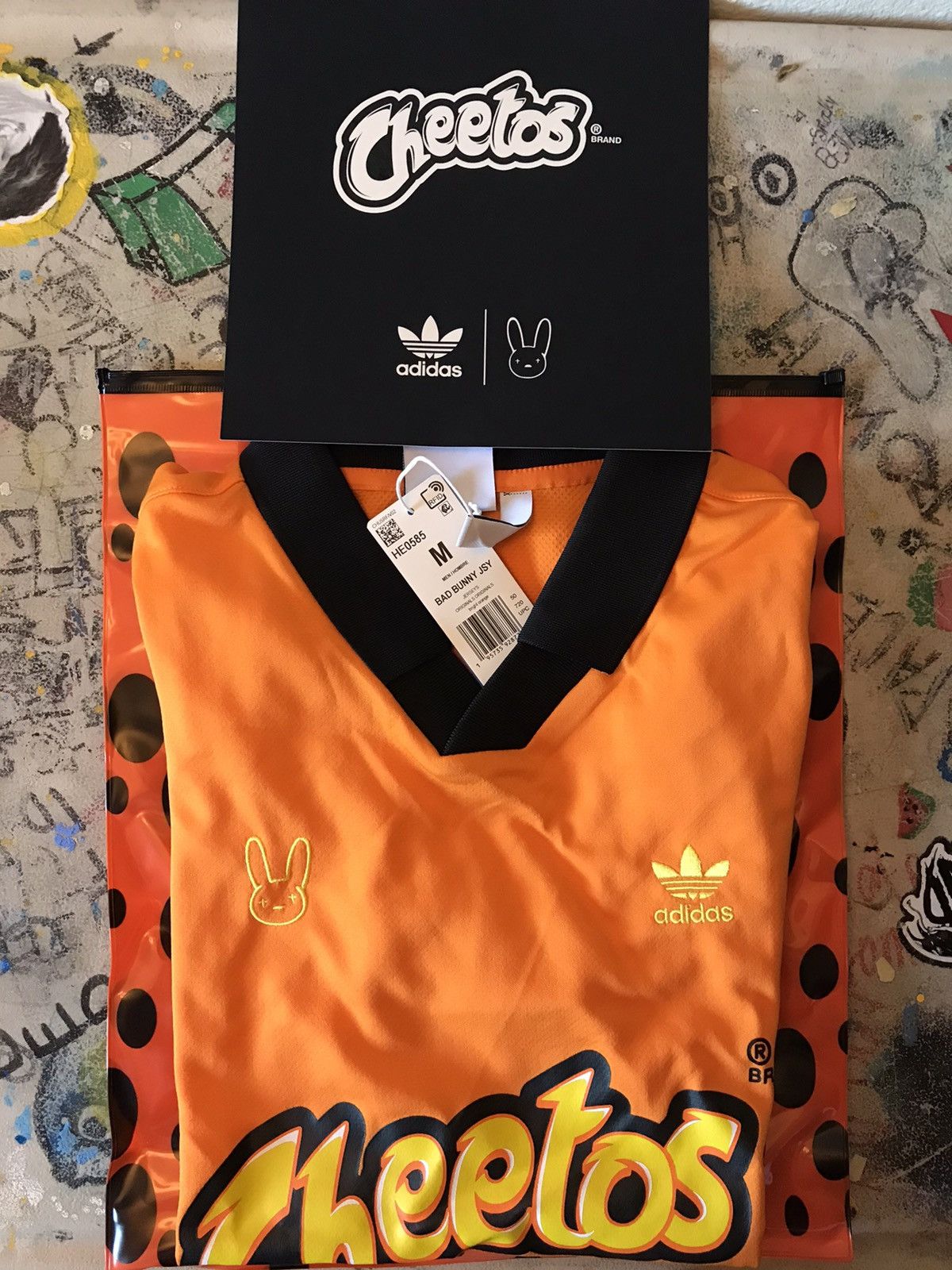 Adidas Adidas x Bad Bunny x Cheetos Orange Jersey Grailed