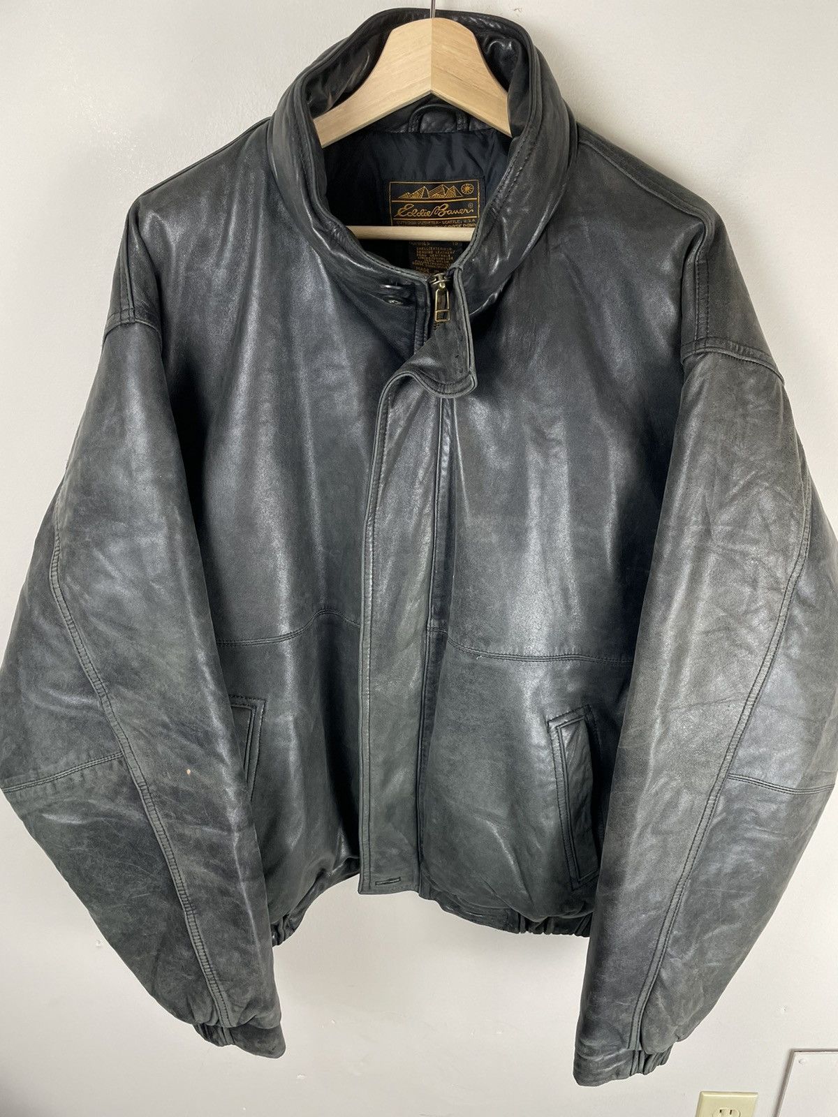 Vintage Vintage Eddie Bauer Leather Jacket | Grailed