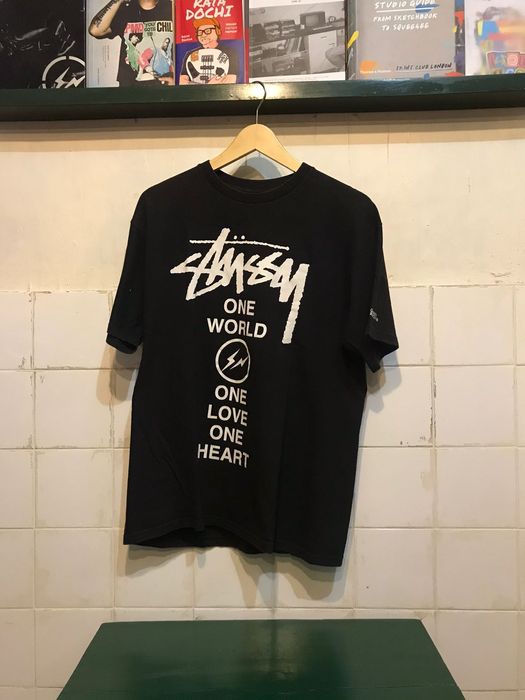 Stussy STUSSY x FRAGMENT DESIGN Charity T-Shirt world tour | Grailed