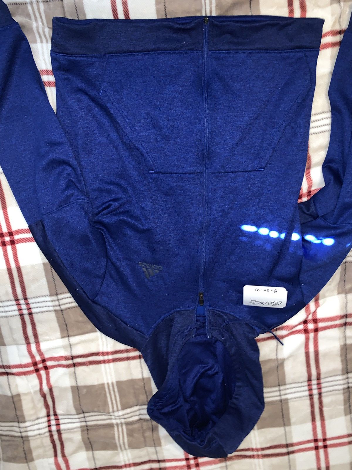 Adidas Blue adidas full zip hoodie Size US L / EU 52-54 / 3 - 3 Preview