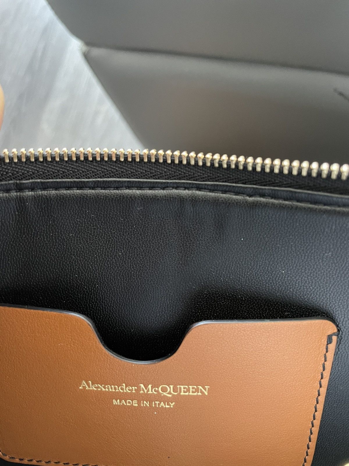 Alexander McQueen × MCQ Brand NEW Signature Runway Leather Clutch Pouch Limited Size ONE SIZE - 5 Thumbnail