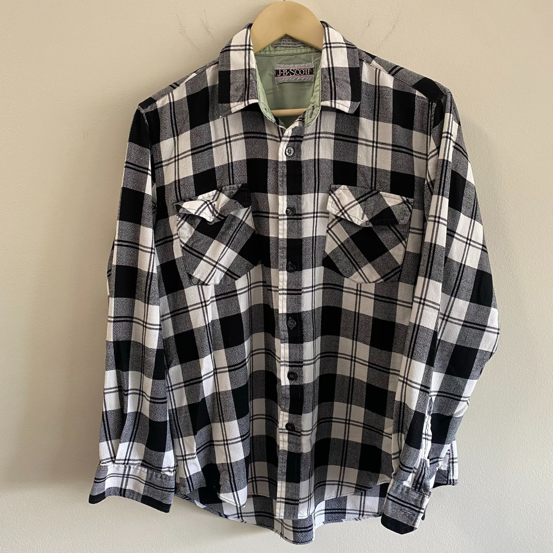 Flannel Vintage Checkered Plaid Flannel Shirt Size US M / EU 48-50 / 2 - 1 Thumbnail