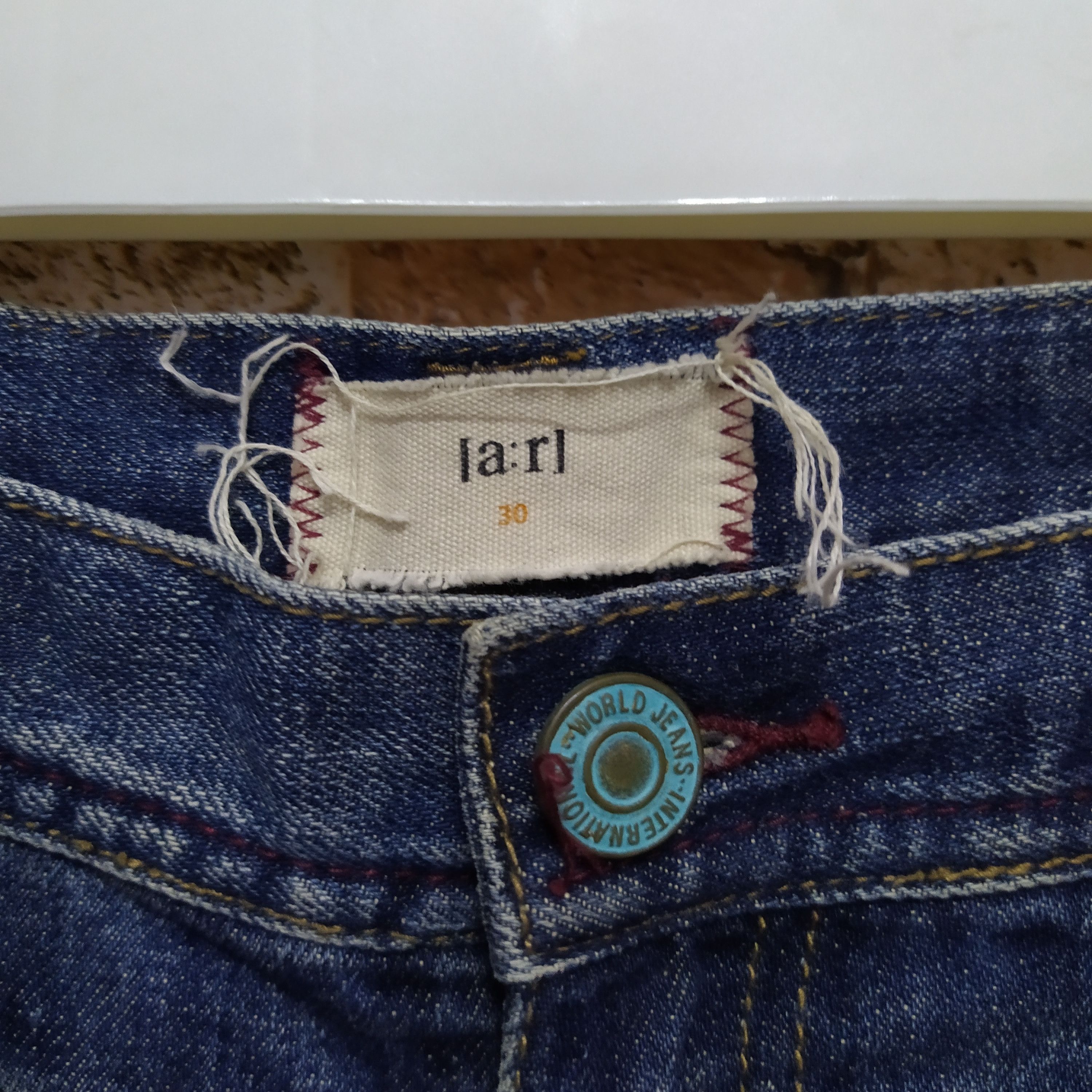 Designer × Japanese Brand [A.R] JAPAN DESIGNER BORO DISTRESSED DENIM (D63) Size US 30 / EU 46 - 4 Thumbnail