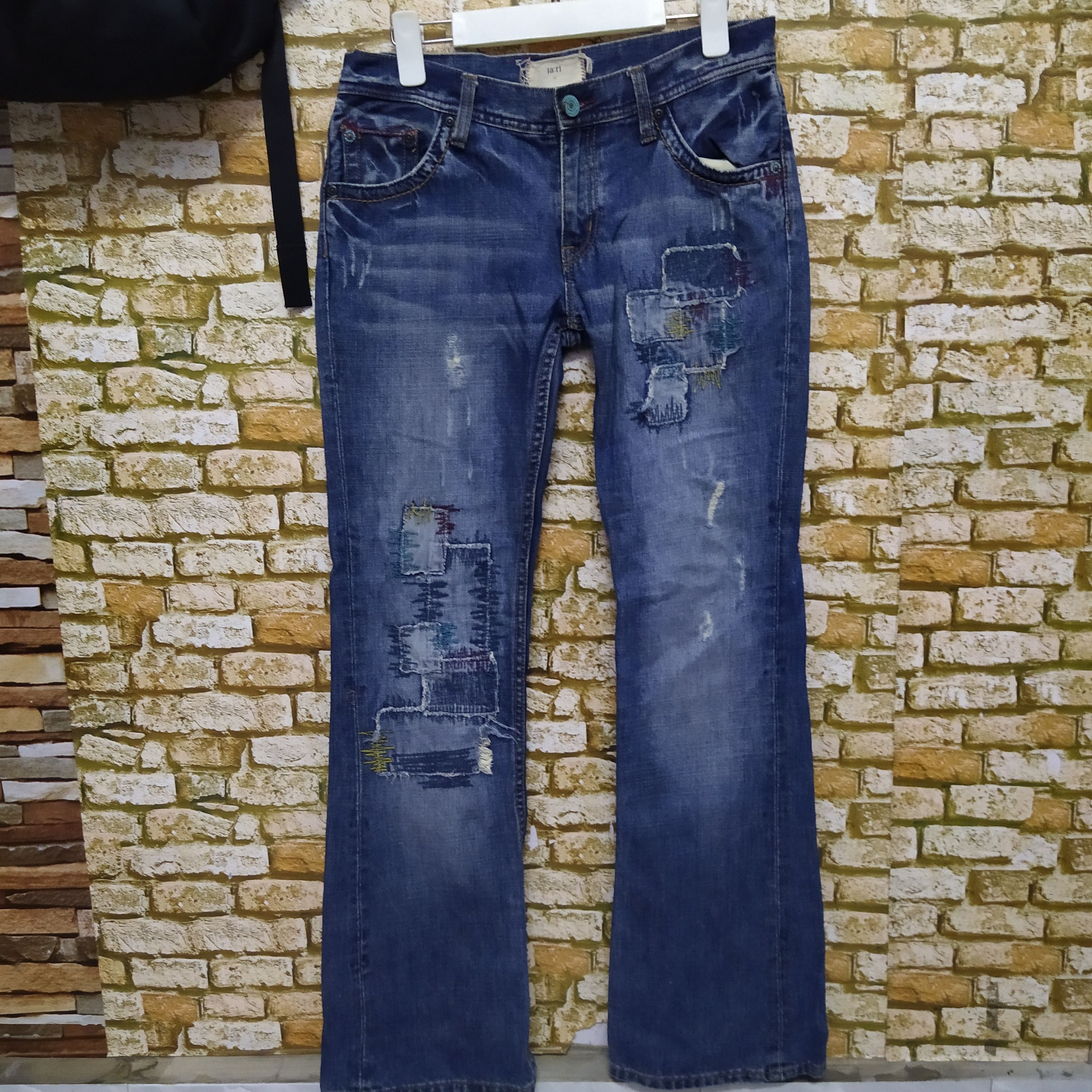 Designer × Japanese Brand [A.R] JAPAN DESIGNER BORO DISTRESSED DENIM (D63) Size US 30 / EU 46 - 1 Thumbnail