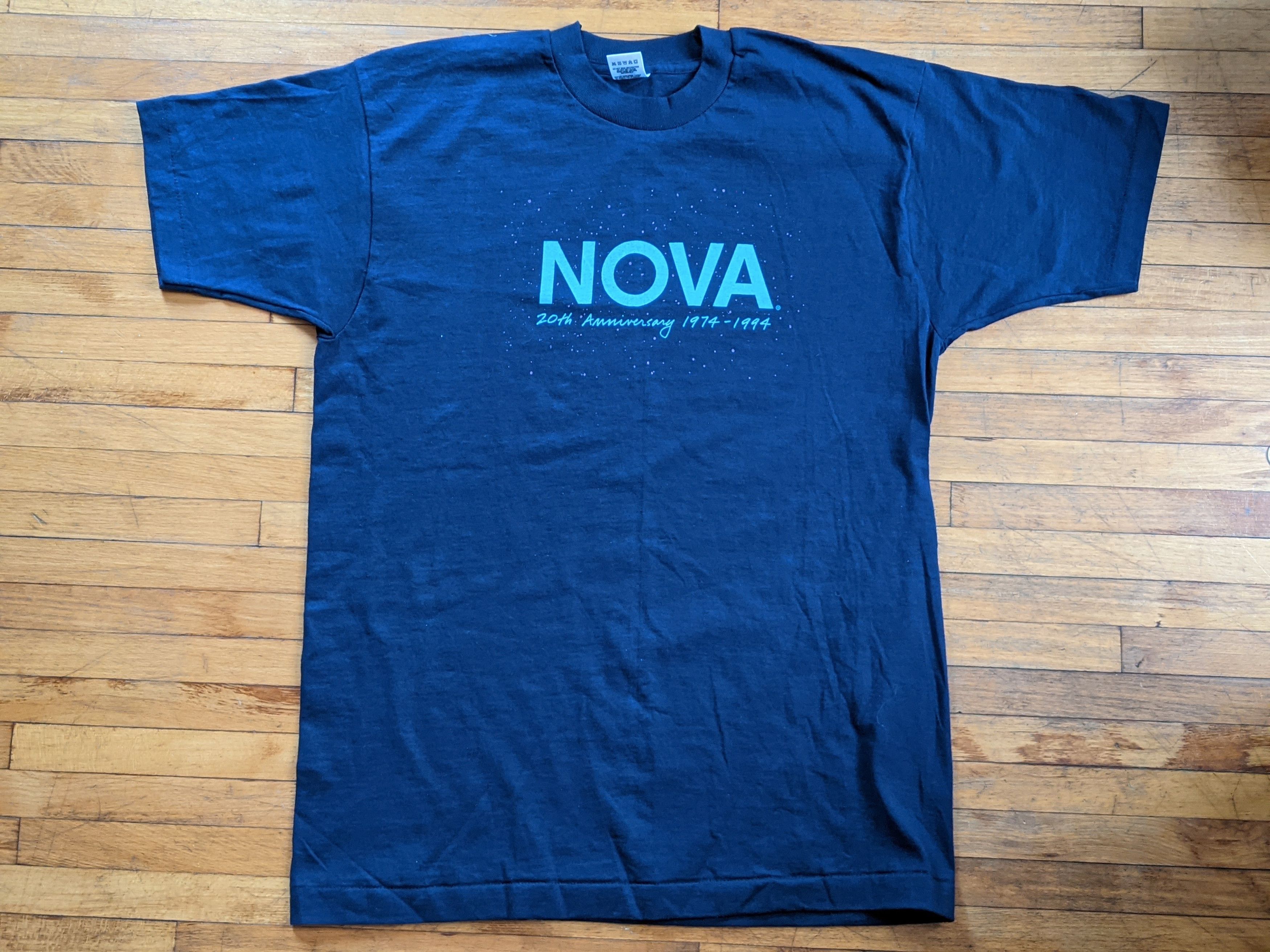Vintage 1994 Nova Double Sided Single Stitch PBS Science Shirt 