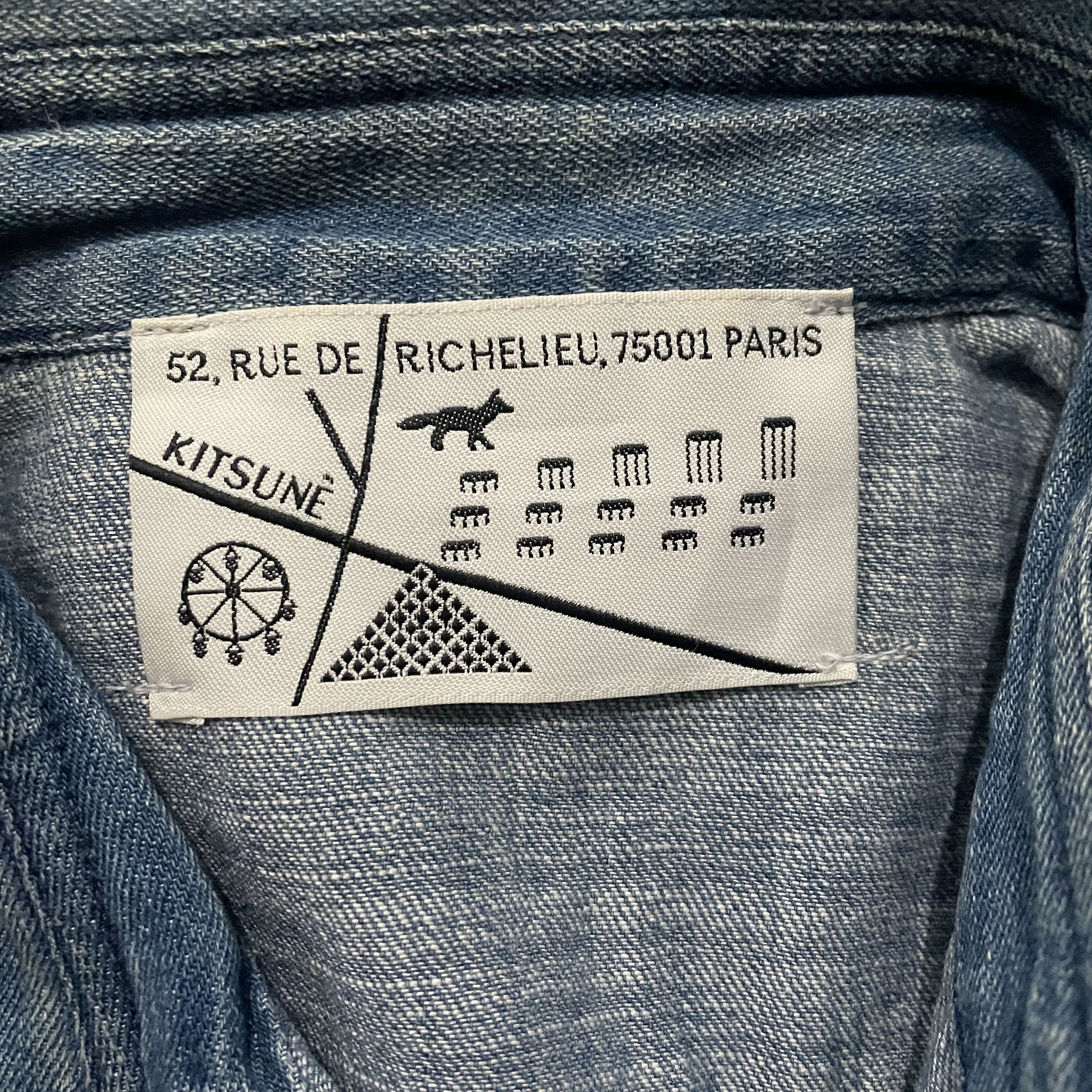Maison Kitsune Maison Kitsune Denim Button Ups Size US M / EU 48-50 / 2 - 3 Thumbnail