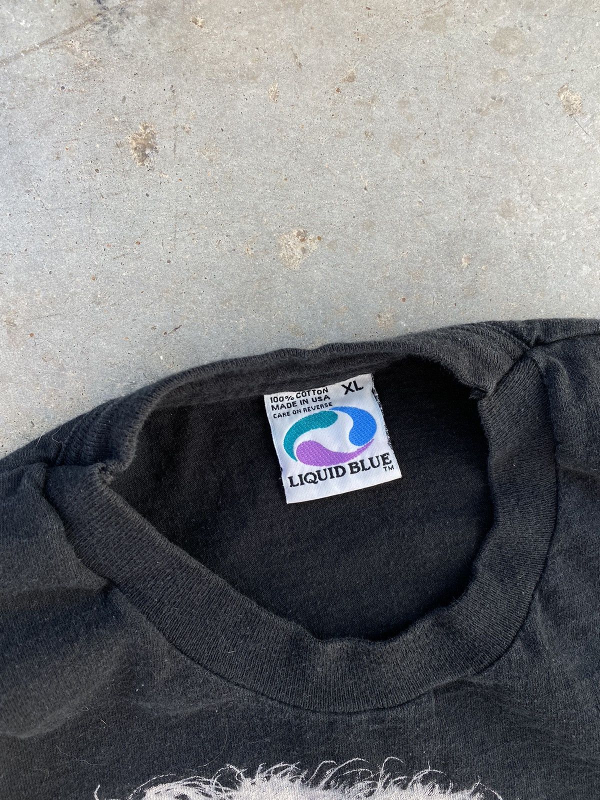 Grateful Dead Vintage Jerry Garcia Portrait Tee Black Liquid Blue XL Size US XL / EU 56 / 4 - 3 Thumbnail