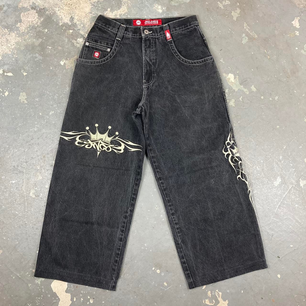 幻 00S JNCO Black Buggy Jeans
