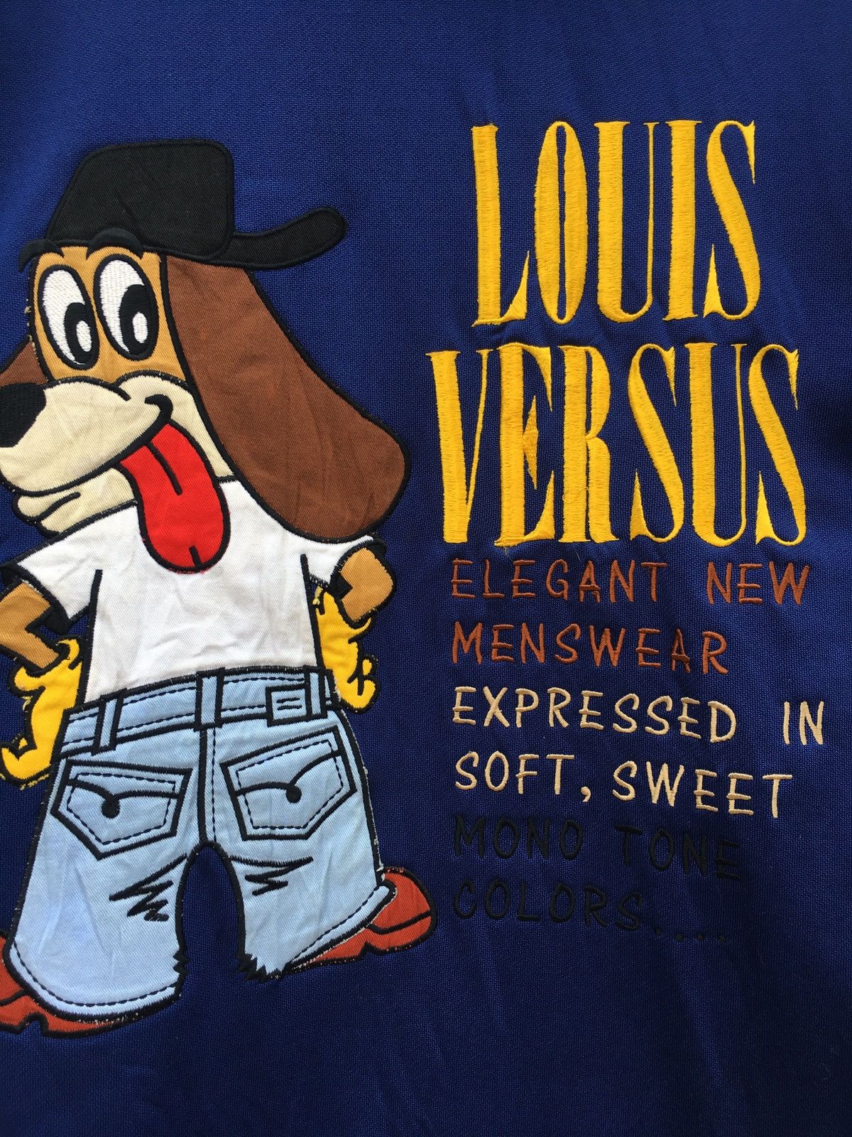 Disney Vtg Louis Versus Sport Big Logo Sweatshirt Hip Hop Size US L / EU 52-54 / 3 - 6 Thumbnail