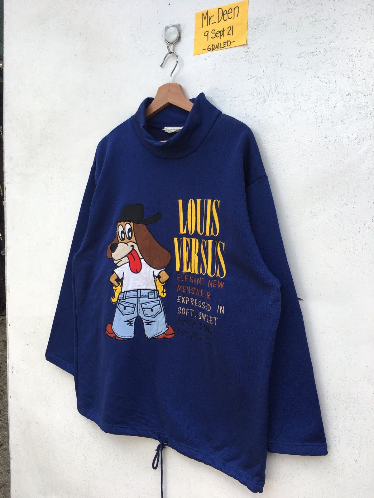 Disney Vtg Louis Versus Sport Big Logo Sweatshirt Hip Hop Size US L / EU 52-54 / 3 - 4 Thumbnail