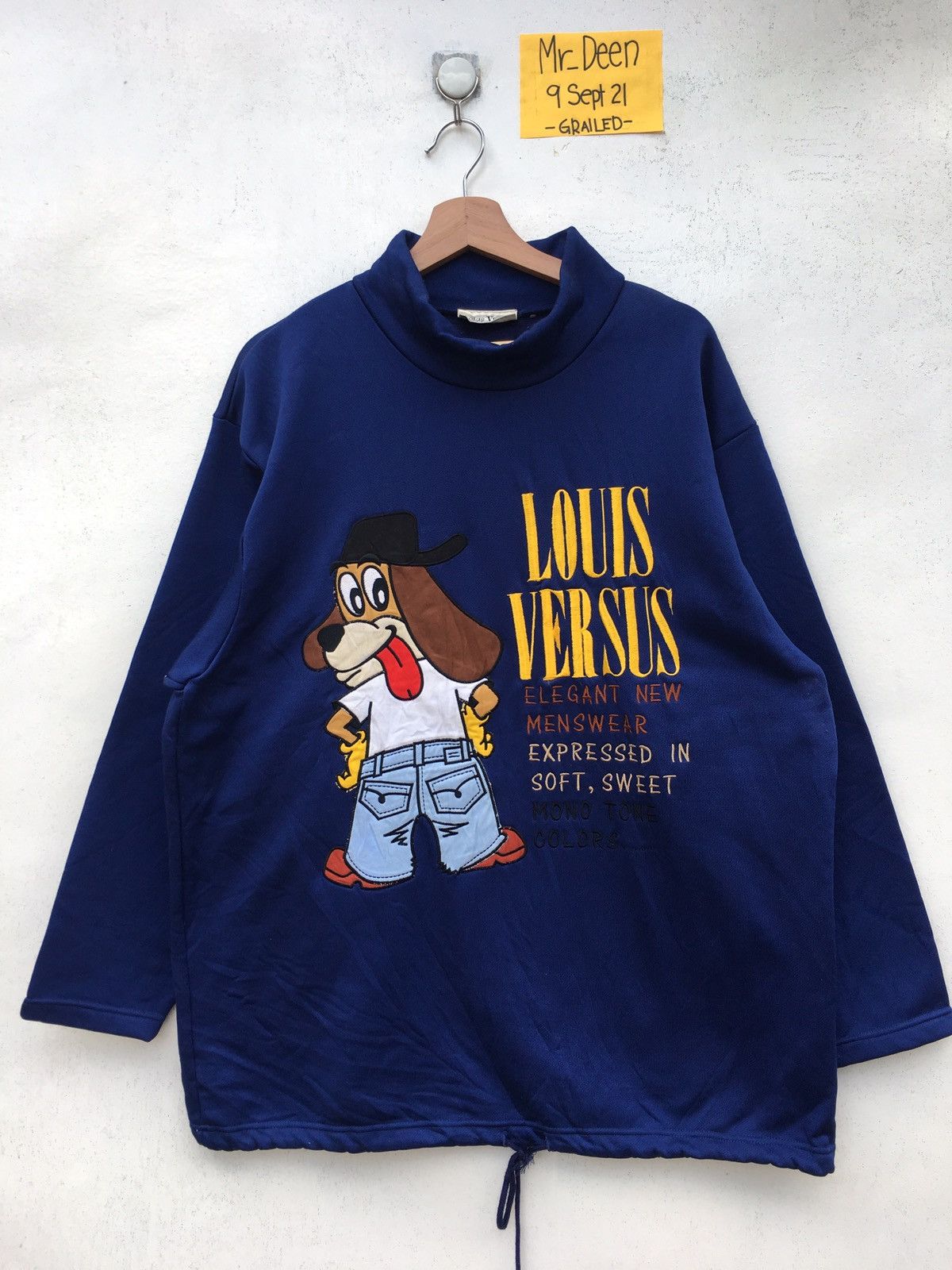Disney Vtg Louis Versus Sport Big Logo Sweatshirt Hip Hop Size US L / EU 52-54 / 3 - 2 Thumbnail