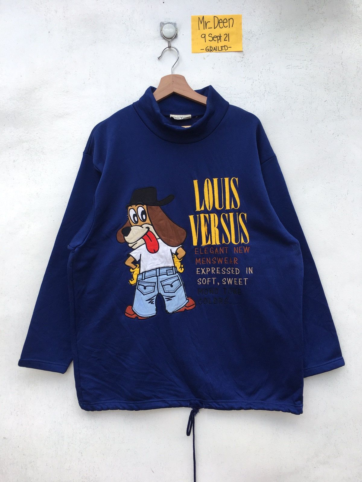 Disney Vtg Louis Versus Sport Big Logo Sweatshirt Hip Hop Size US L / EU 52-54 / 3 - 1 Thumbnail