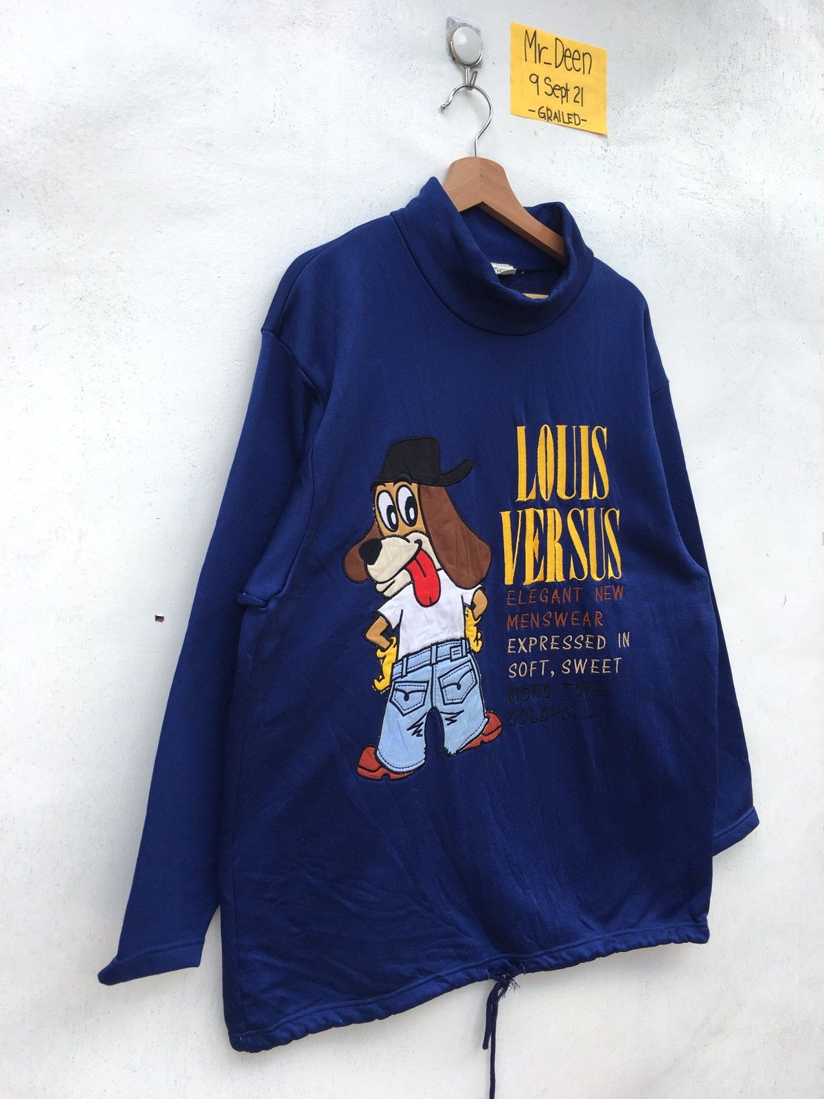 Disney Vtg Louis Versus Sport Big Logo Sweatshirt Hip Hop Size US L / EU 52-54 / 3 - 3 Thumbnail