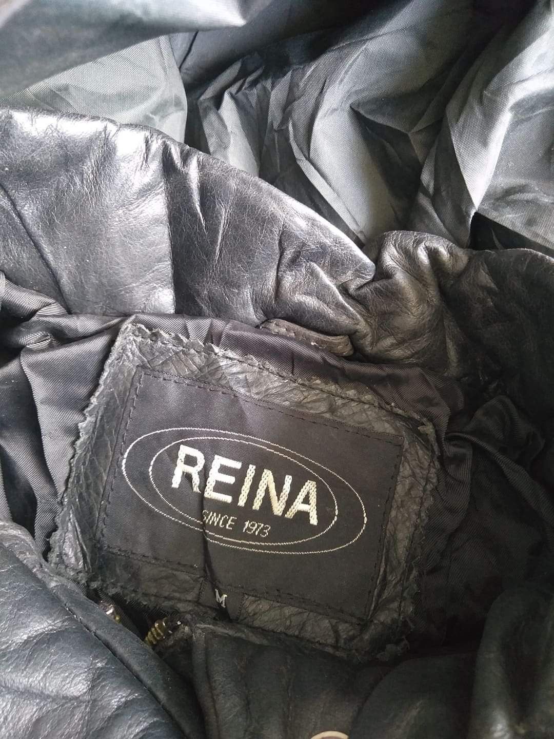 Vintage Vtg 90s REINA Long LeatherPuffer Jackets Size US L / EU 52-54 / 3 - 8 Thumbnail