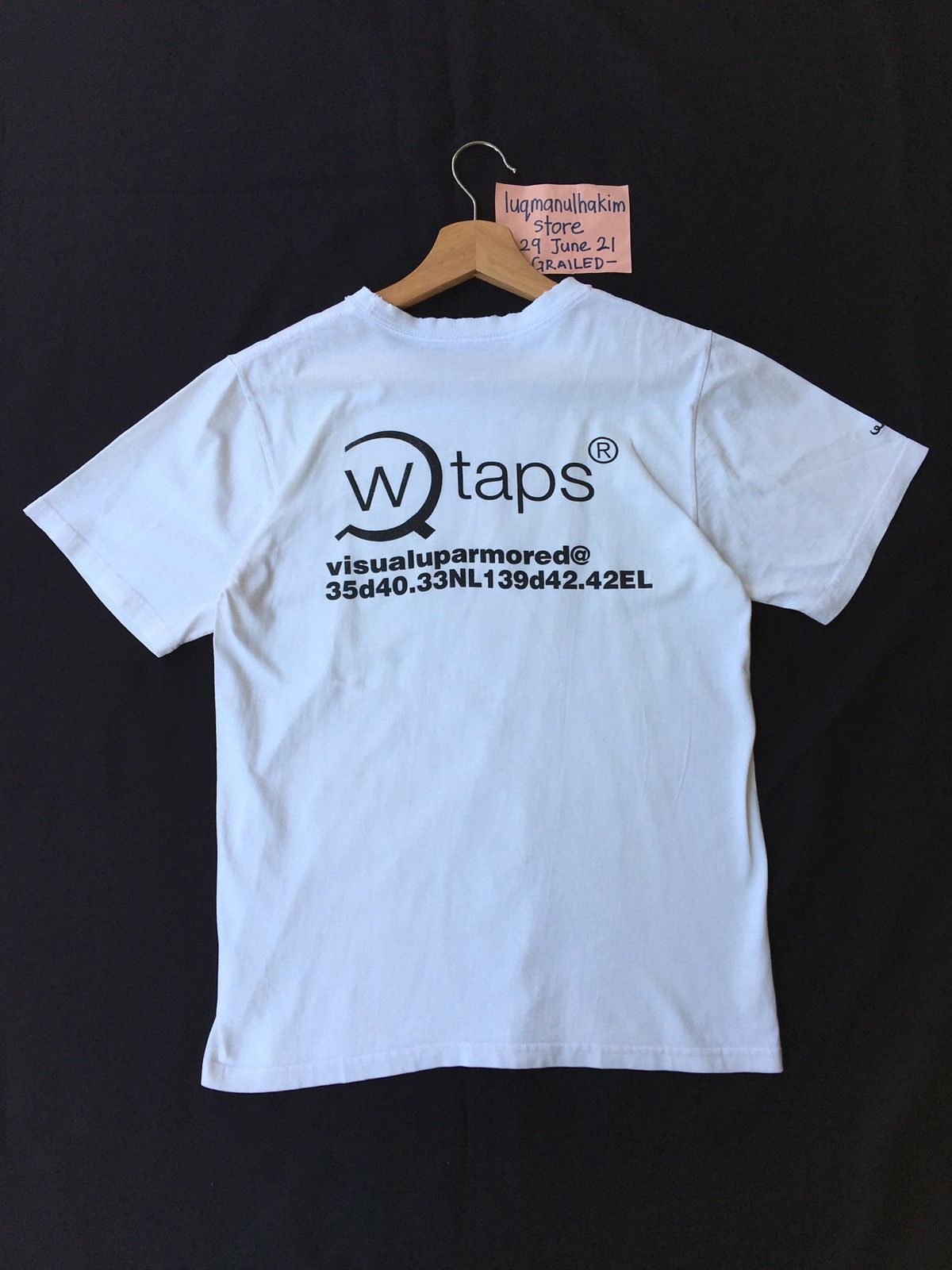 Wtaps Rare Vintage WTAPS Big Spellout White Tshirt Size US S / EU 44-46 / 1 - 2 Thumbnail