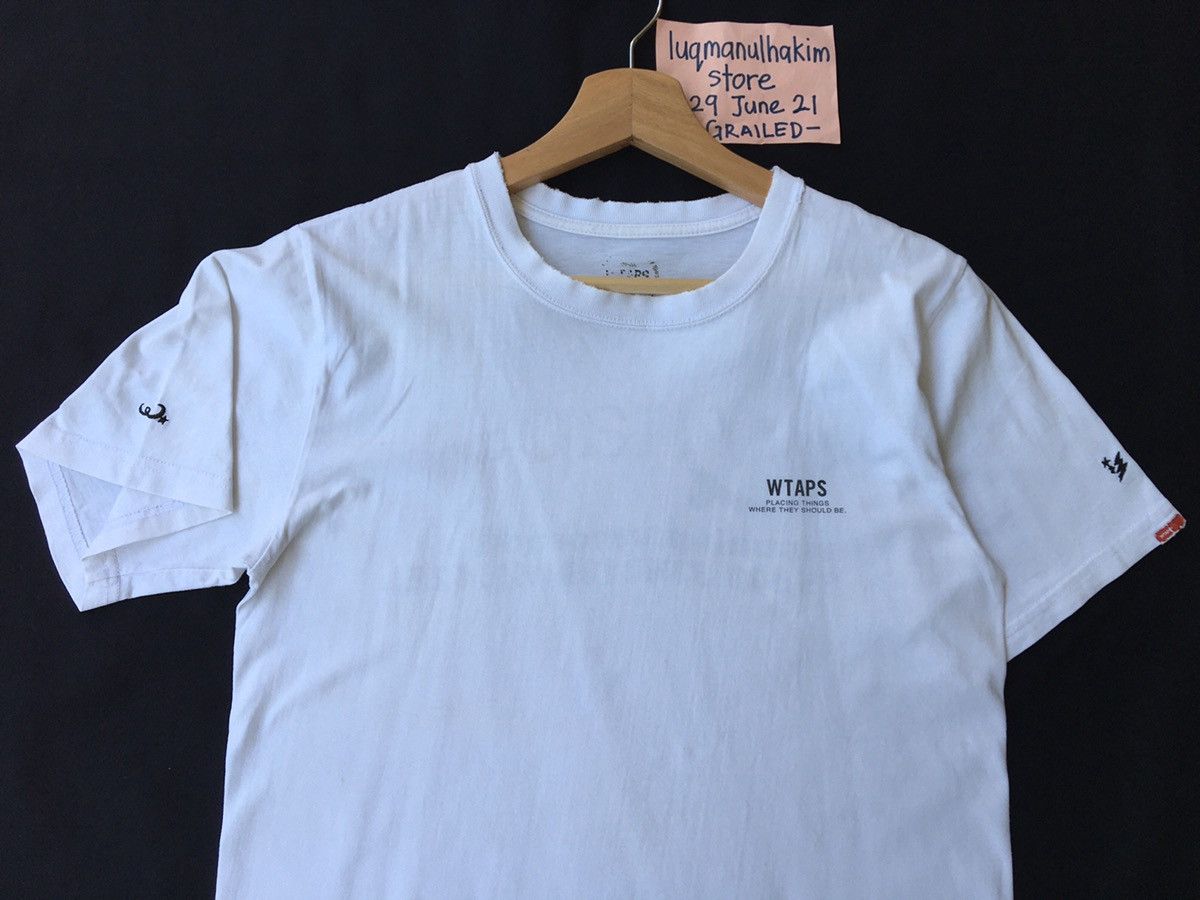Wtaps Rare Vintage WTAPS Big Spellout White Tshirt Size US S / EU 44-46 / 1 - 8 Thumbnail