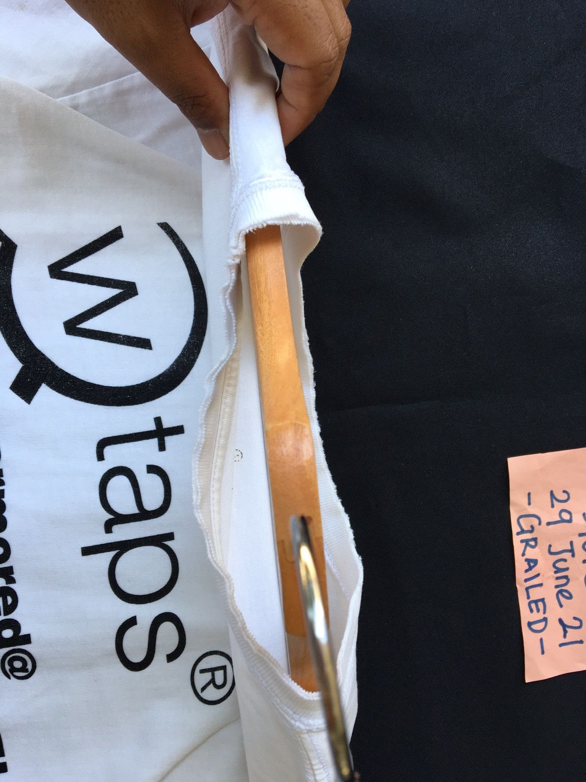 Wtaps Rare Vintage WTAPS Big Spellout White Tshirt Size US S / EU 44-46 / 1 - 4 Thumbnail