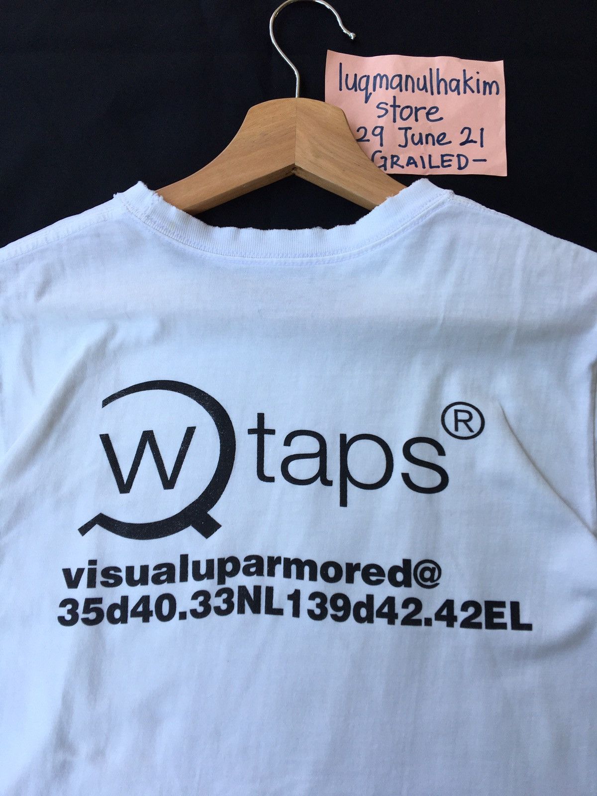 Wtaps Rare Vintage WTAPS Big Spellout White Tshirt Size US S / EU 44-46 / 1 - 3 Thumbnail