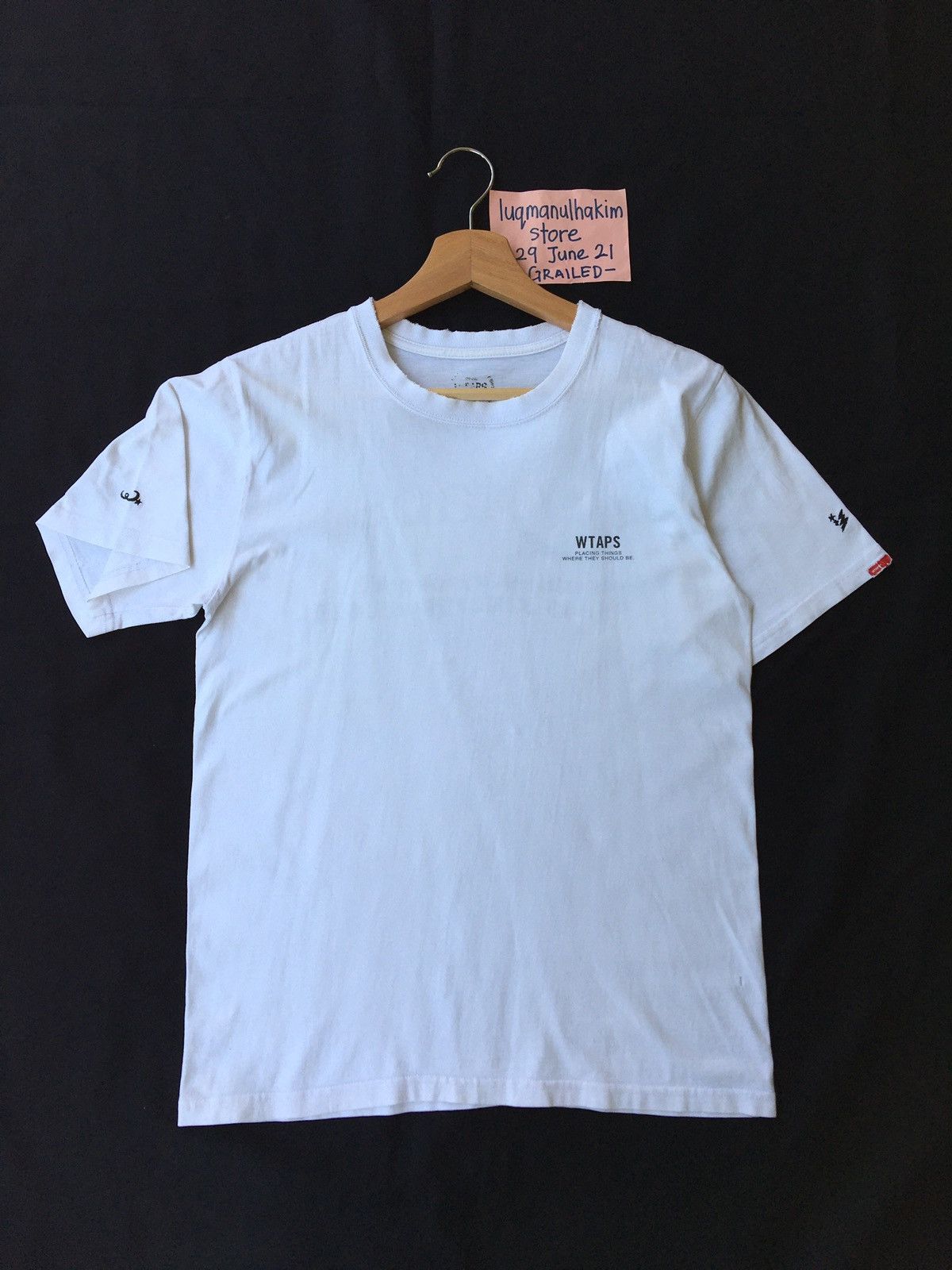Wtaps Rare Vintage WTAPS Big Spellout White Tshirt Size US S / EU 44-46 / 1 - 7 Thumbnail