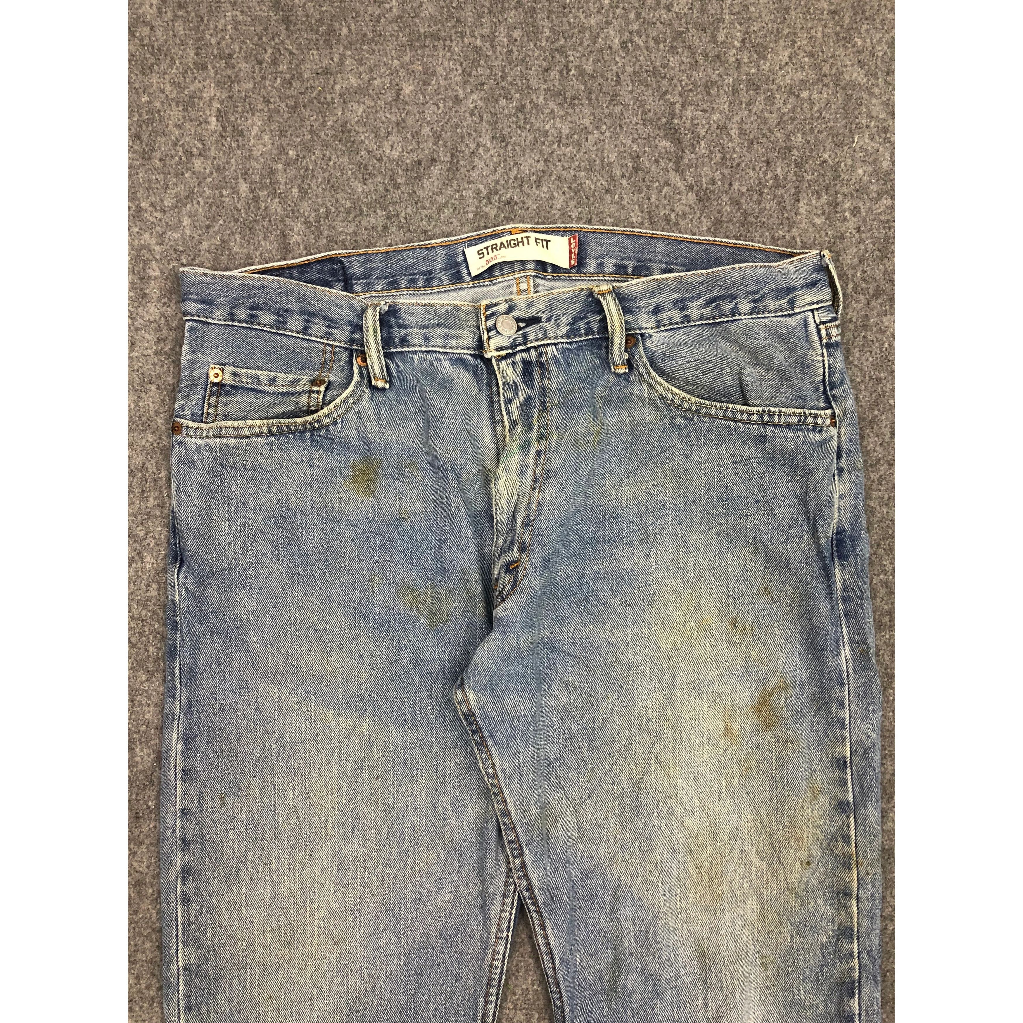 Levi's Vintage Levis 505 Regular Fit Lightwash Denim DP0307 Size US 38 / EU 54 - 3 Thumbnail