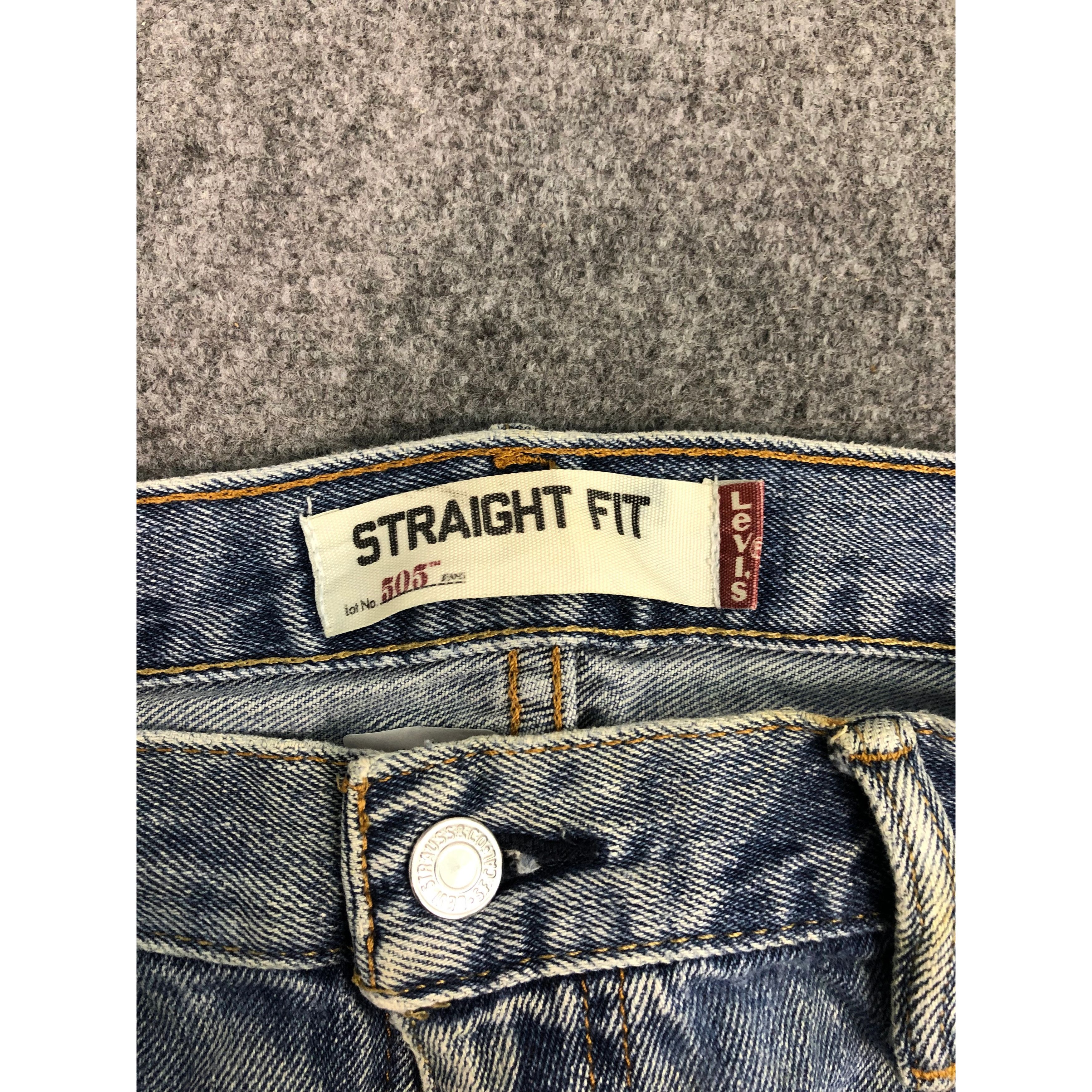 Levi's Vintage Levis 505 Regular Fit Lightwash Denim DP0307 Size US 38 / EU 54 - 6 Thumbnail