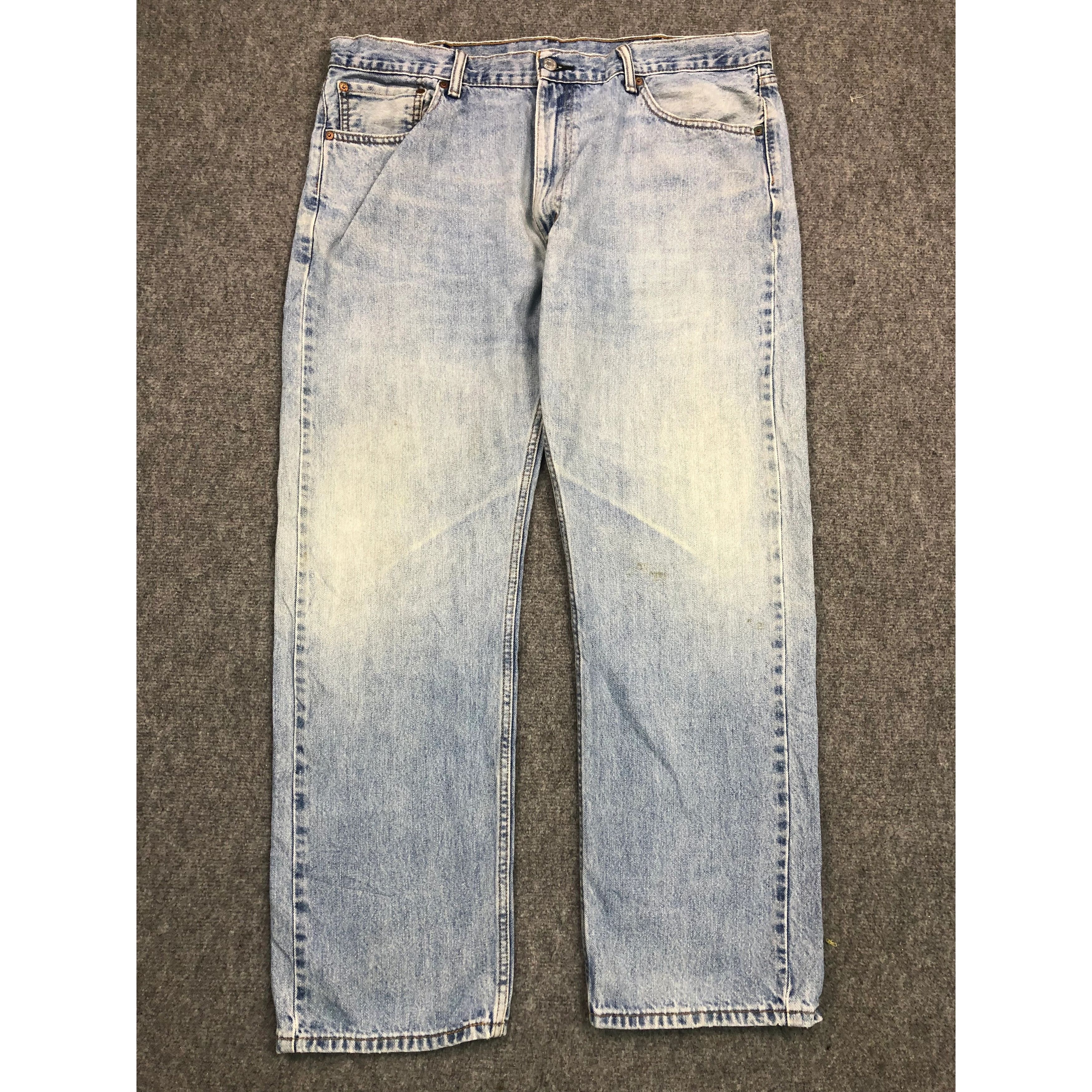 Levi's Vintage Levis 505 Regular Fit Blue Lightwash Denim DP0256 Size US 41 - 1 Thumbnail