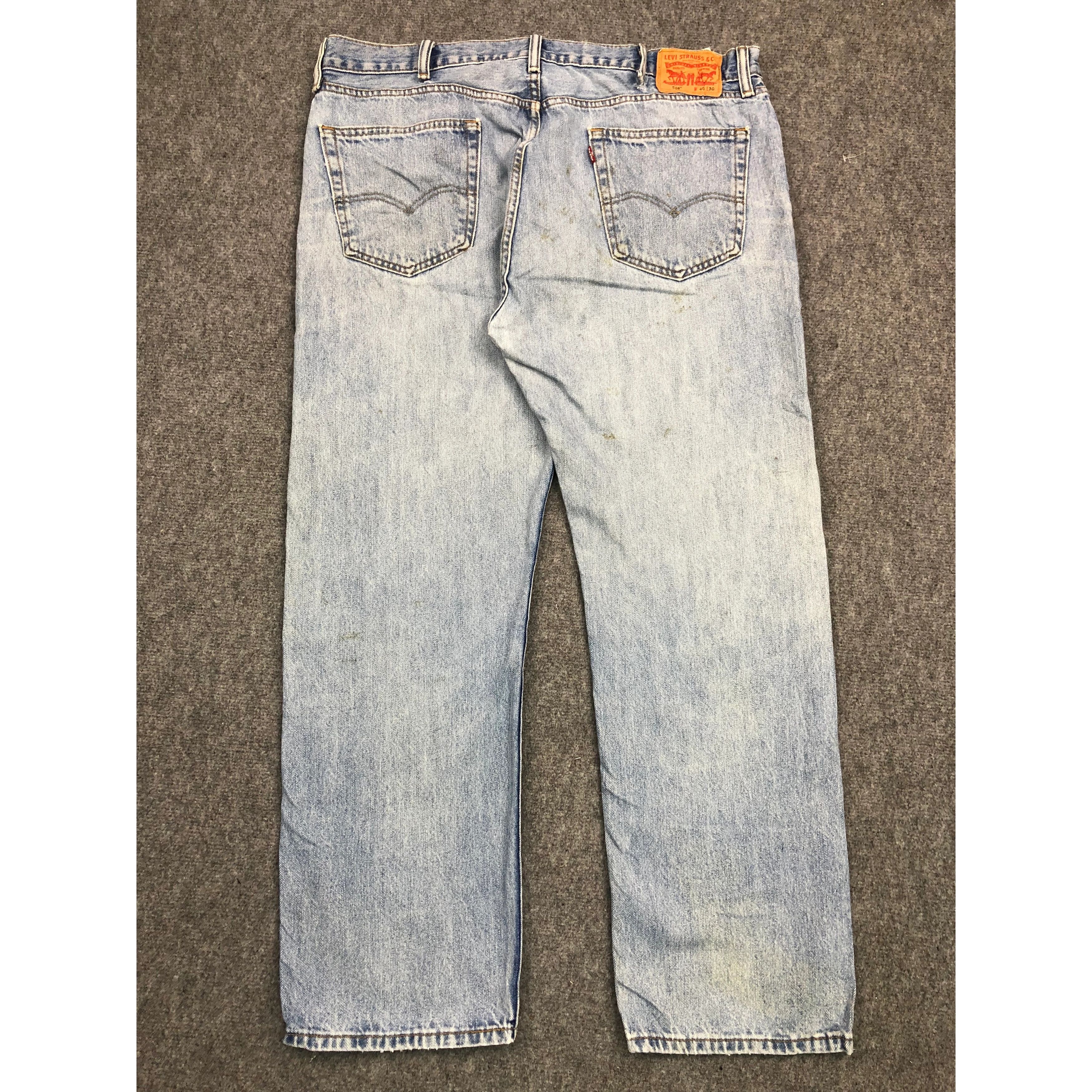 Levi's Vintage Levis 505 Regular Fit Blue Lightwash Denim DP0256 Size US 41 - 2 Thumbnail