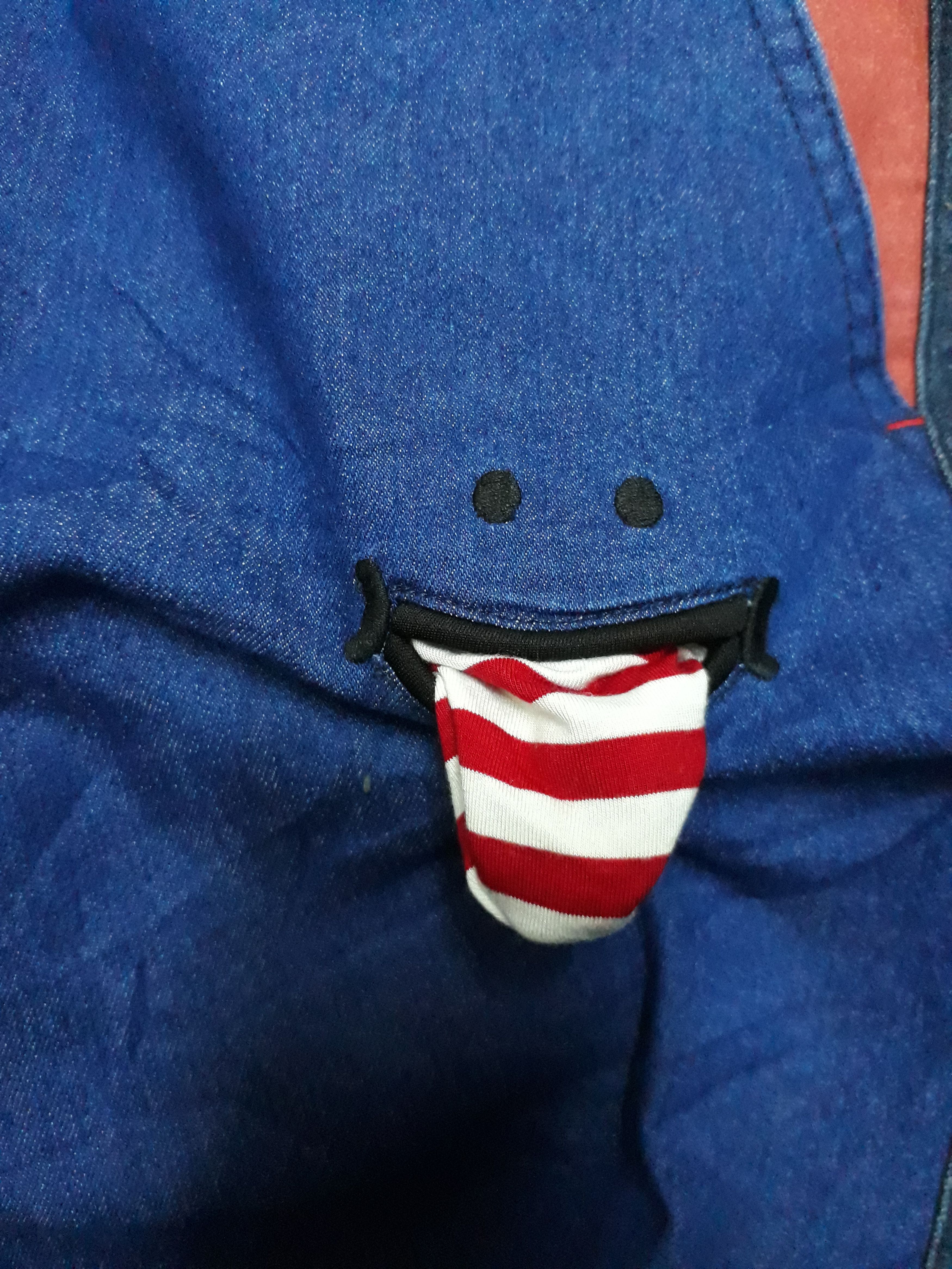 PPFM 💥UP SMILE Japanese Brand Multicolour Patchwork Denim Pant Size US 30 / EU 46 - 11 Thumbnail