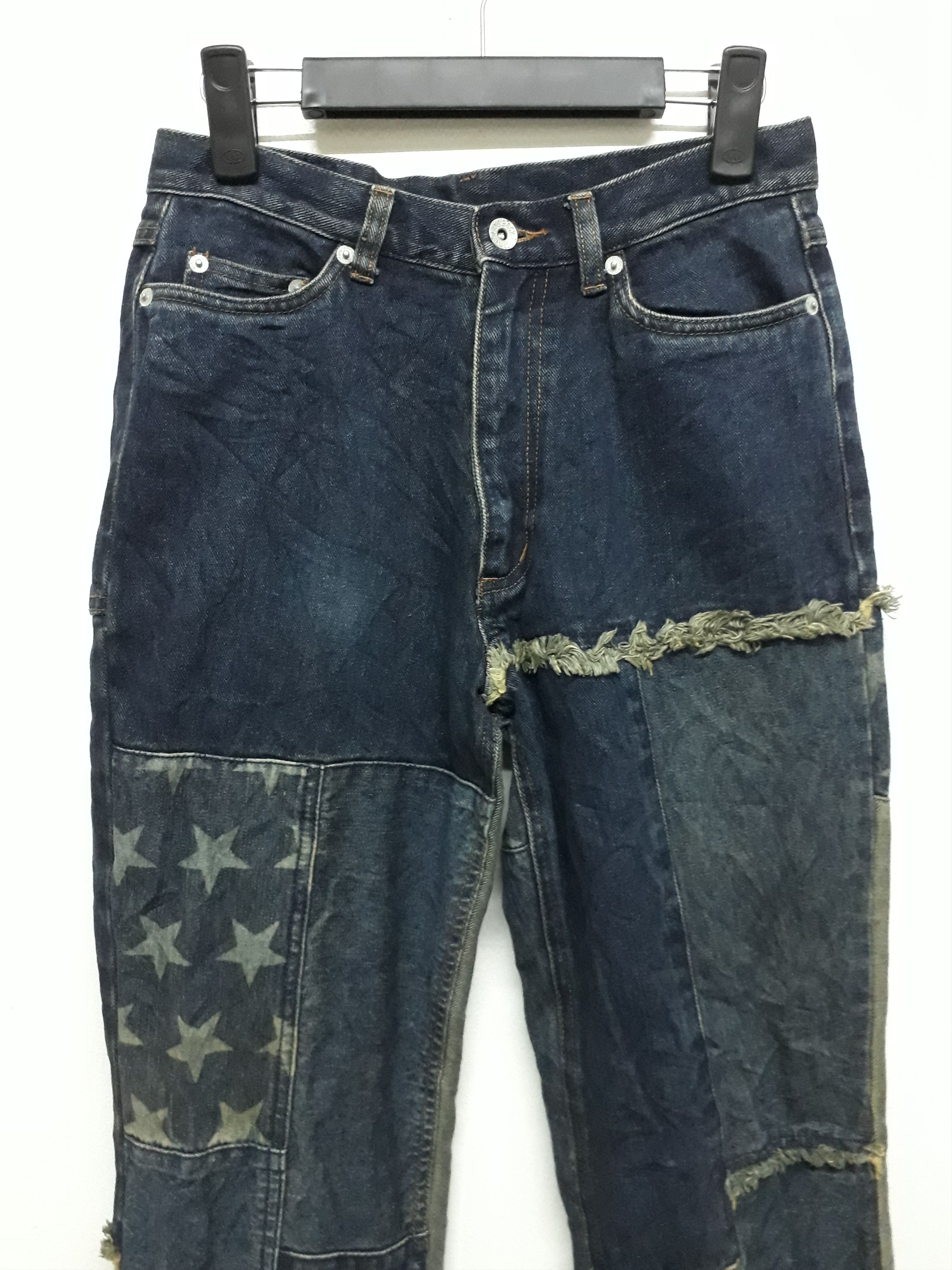 CAT'S PAW 💥CAT STAR Patchwork Japanese Bran Bootcut Denim Pant Size US 28 / EU 44 - 5 Thumbnail