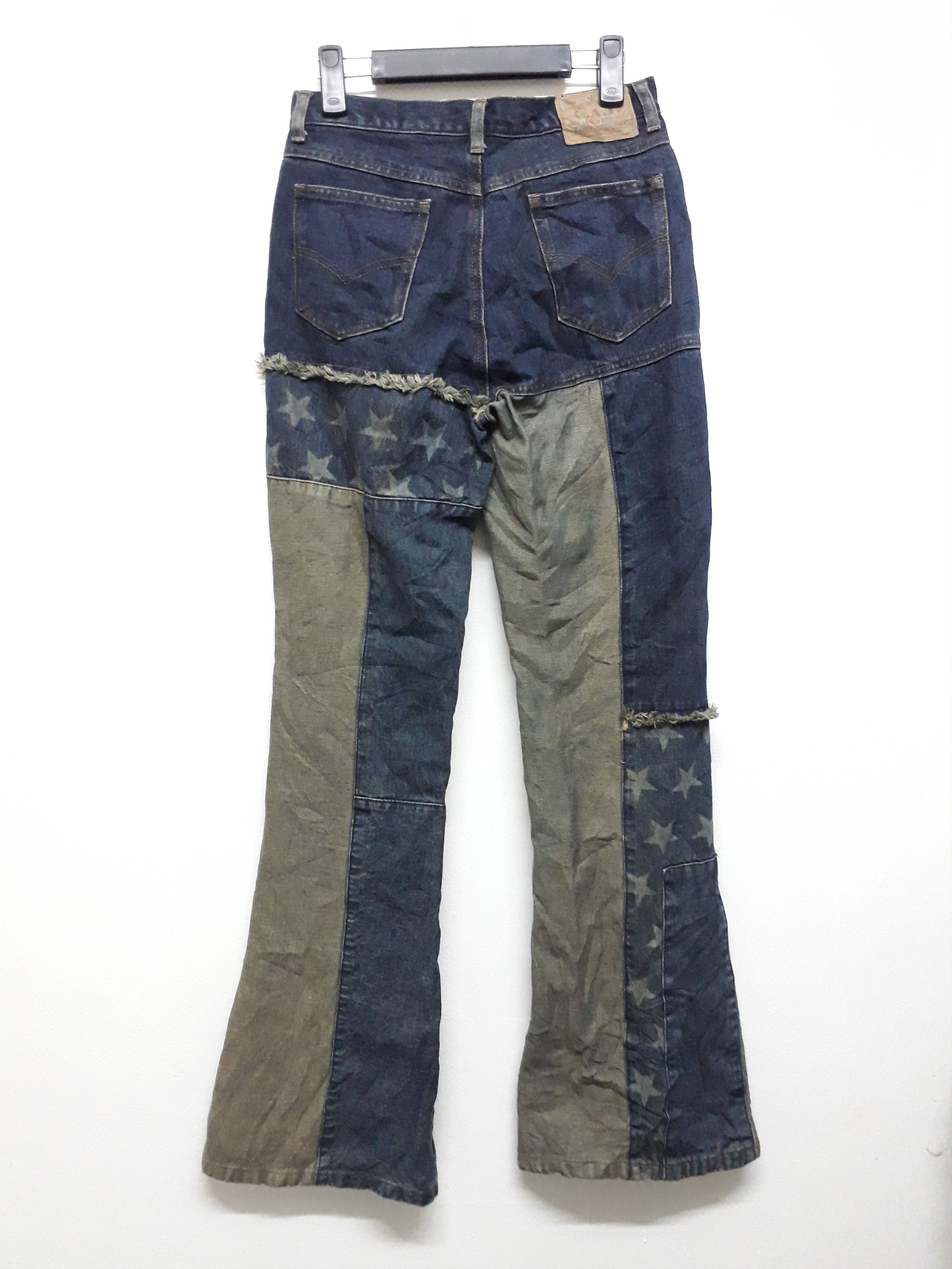 CAT'S PAW 💥CAT STAR Patchwork Japanese Bran Bootcut Denim Pant Size US 28 / EU 44 - 6 Thumbnail