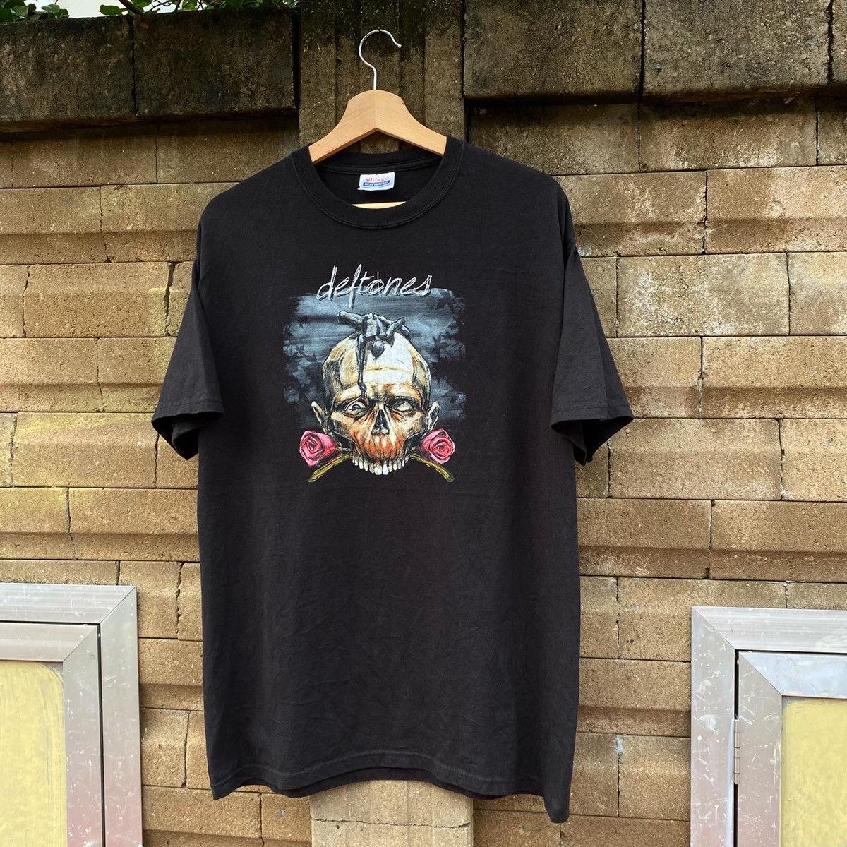 Vintage Vtg.00s Deftones - Skull & Roses (Rare) | Grailed