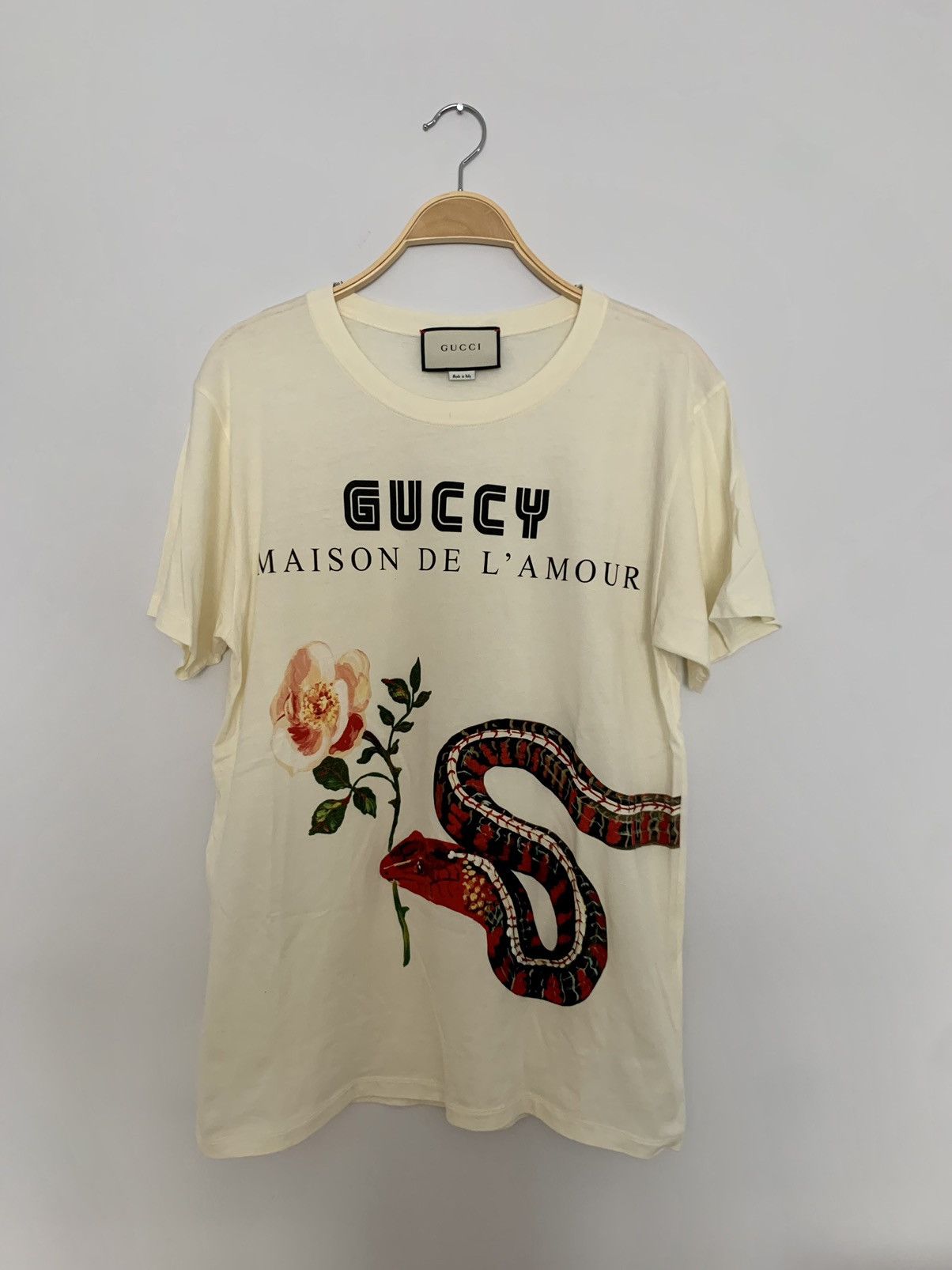 Gucci Gucci Guccy Snake Maison De L'amour T-Shirt | Grailed