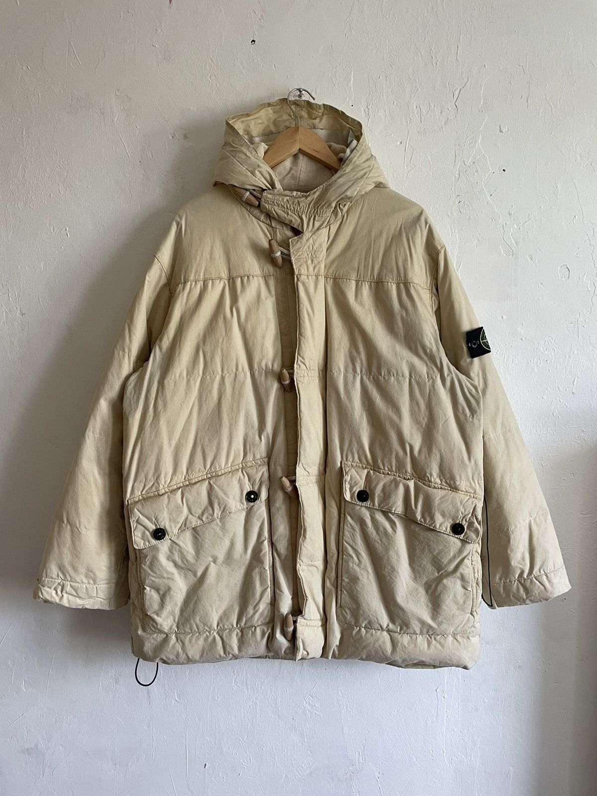 Stone Island AW 1999 Stone Island Waxed Cotton Down Puffer Jacket | Grailed