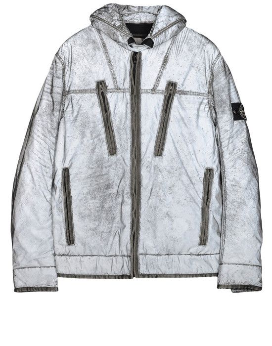 大人気新作 STONE ISLAND LIQUID REFLECTIVE ミリタリージャケット ...