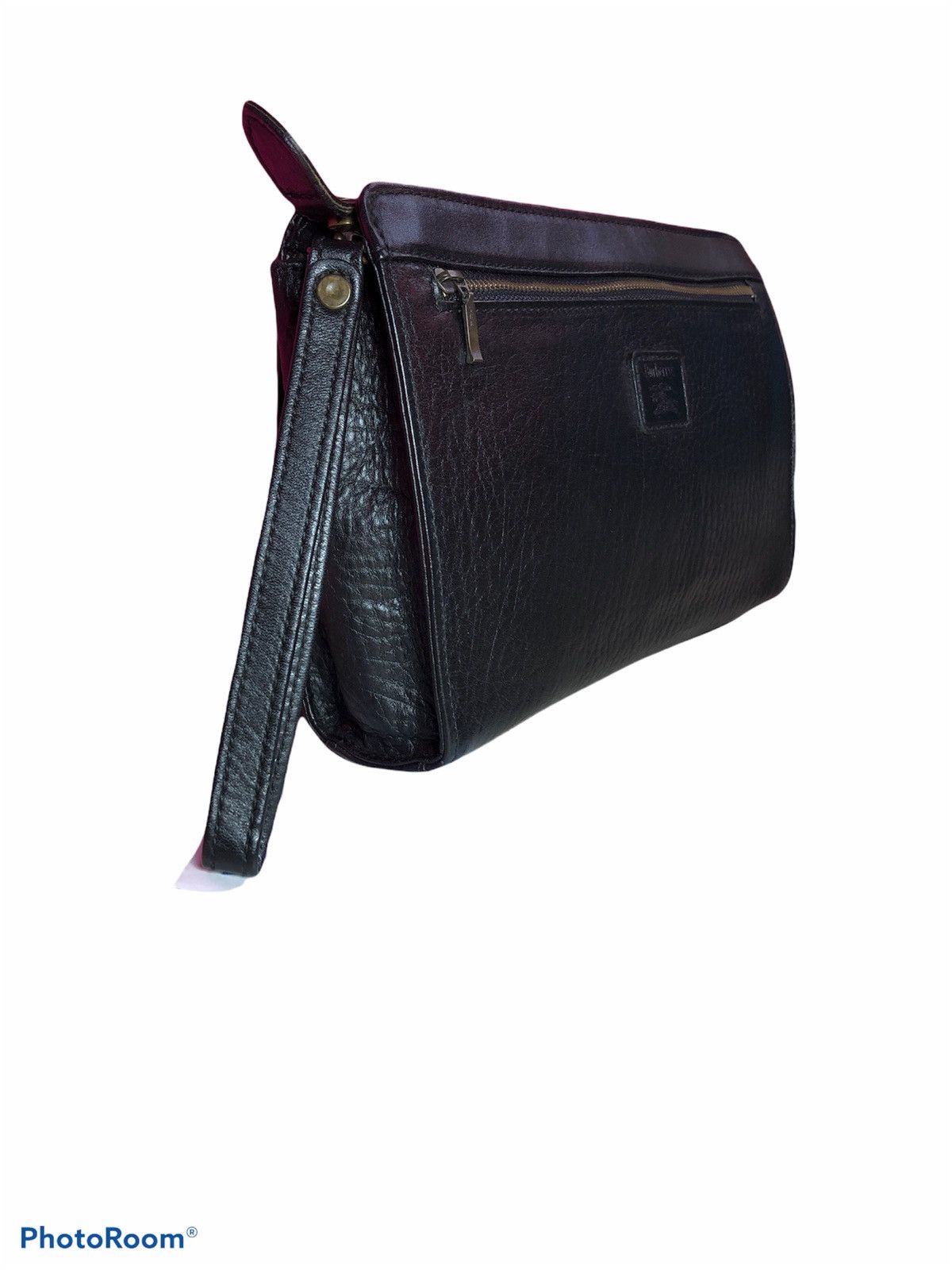 Burberry VINTAGE burberrys clutchbag leather Size ONE SIZE - 3 Thumbnail