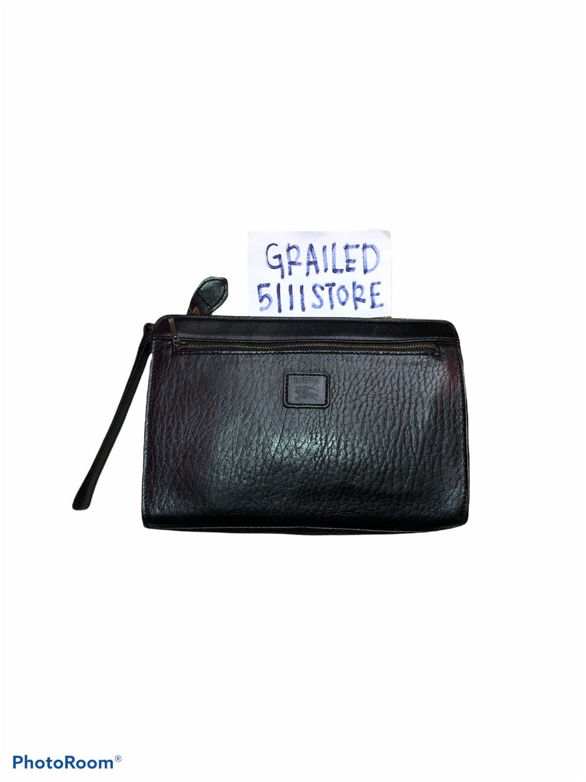 Burberry VINTAGE burberrys clutchbag leather Size ONE SIZE - 1 Thumbnail