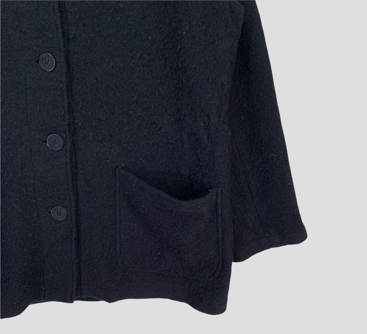 DKNY × Designer Vintage Donna Karan New York DKNY Wool Jacket Hoodie Size US L / EU 52-54 / 3 - 4 Thumbnail