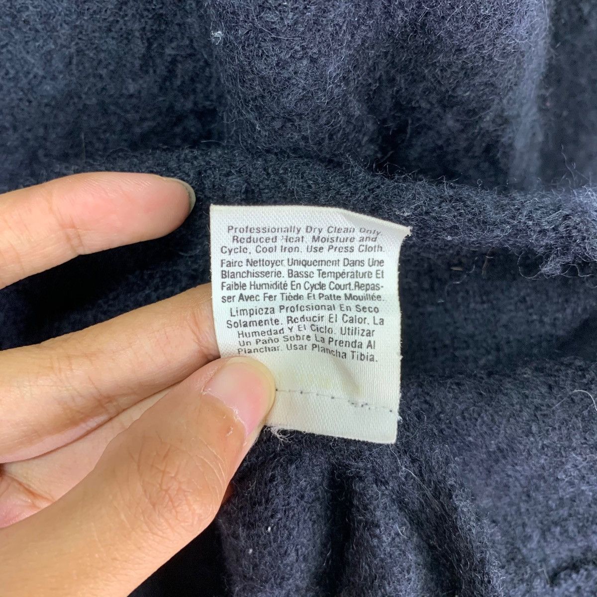 DKNY × Designer Vintage Donna Karan New York DKNY Wool Jacket Hoodie Size US L / EU 52-54 / 3 - 7 Thumbnail