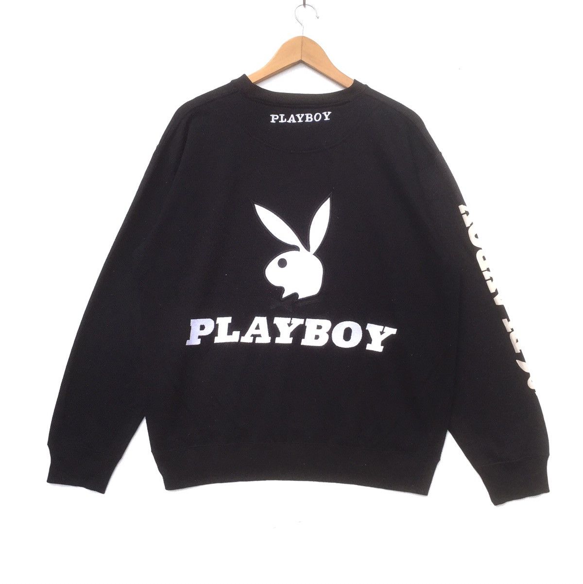 Japanese Brand Vintage 90s Playboy Bunny Embroidered Logo Sweatshirt | L Size US L / EU 52-54 / 3 - 2 Thumbnail