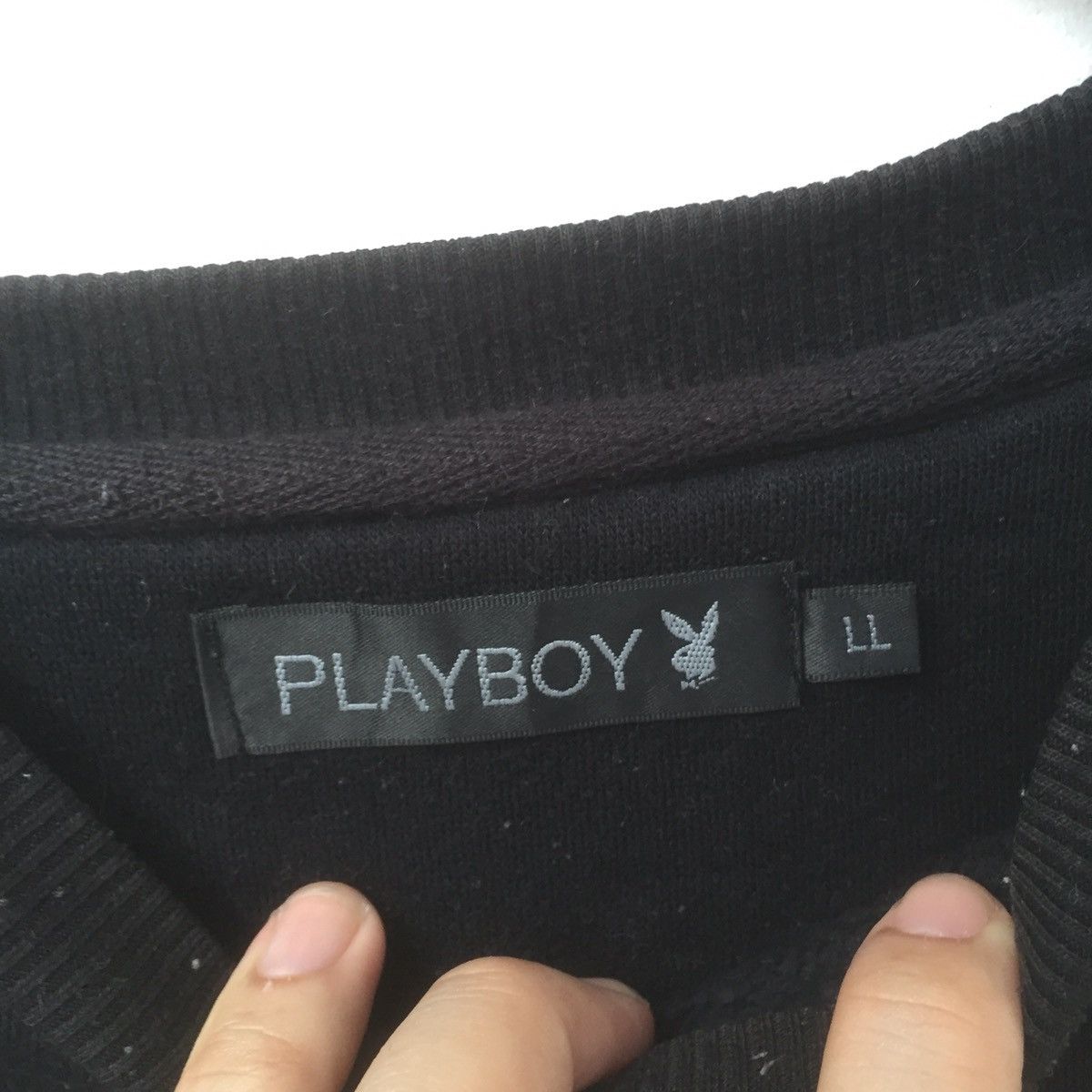 Japanese Brand Vintage 90s Playboy Bunny Embroidered Logo Sweatshirt | L Size US L / EU 52-54 / 3 - 5 Thumbnail